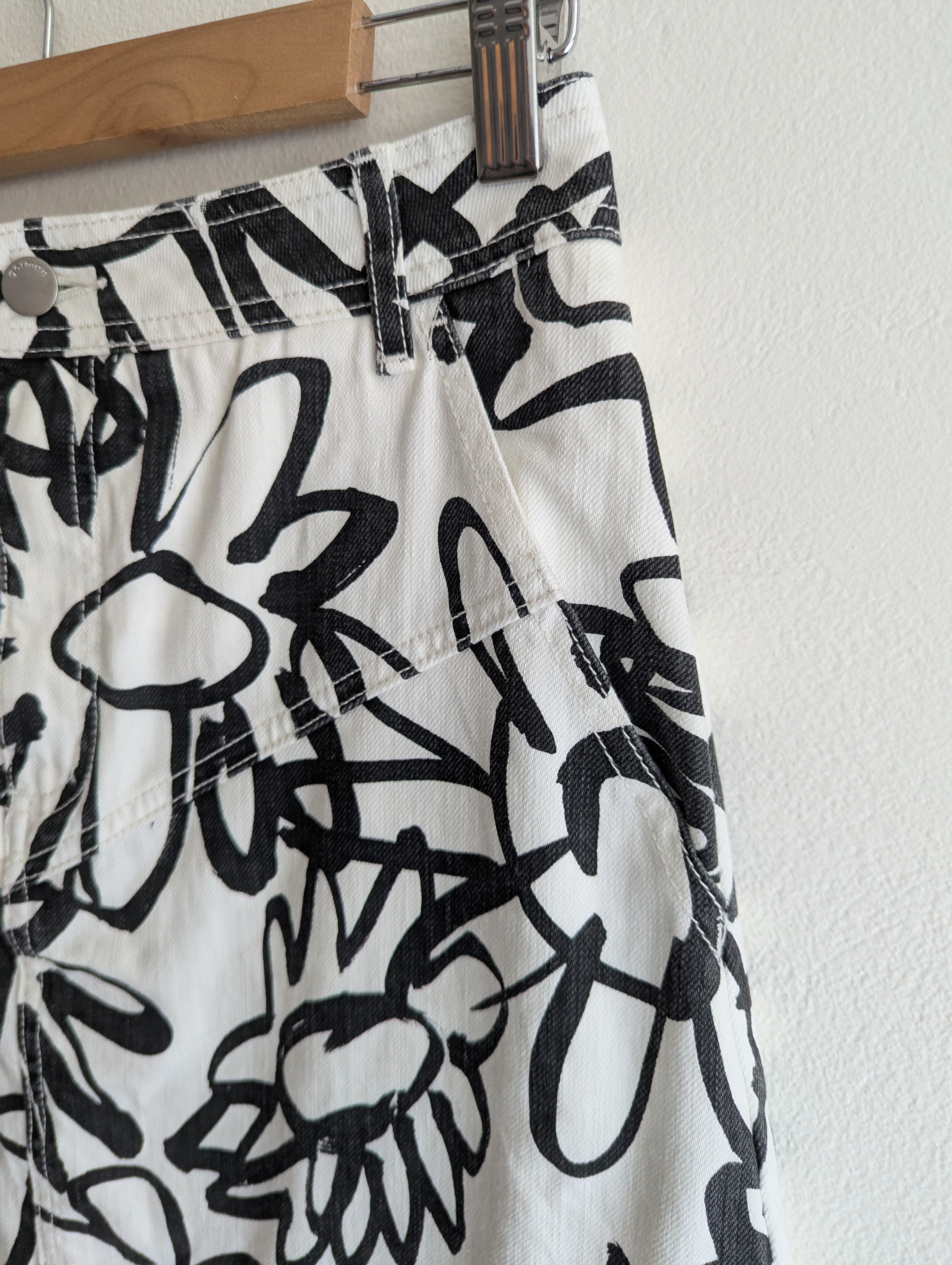 Gorman Denim Black & White Skirt