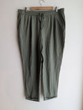Sussan Linen Khaki Trousers