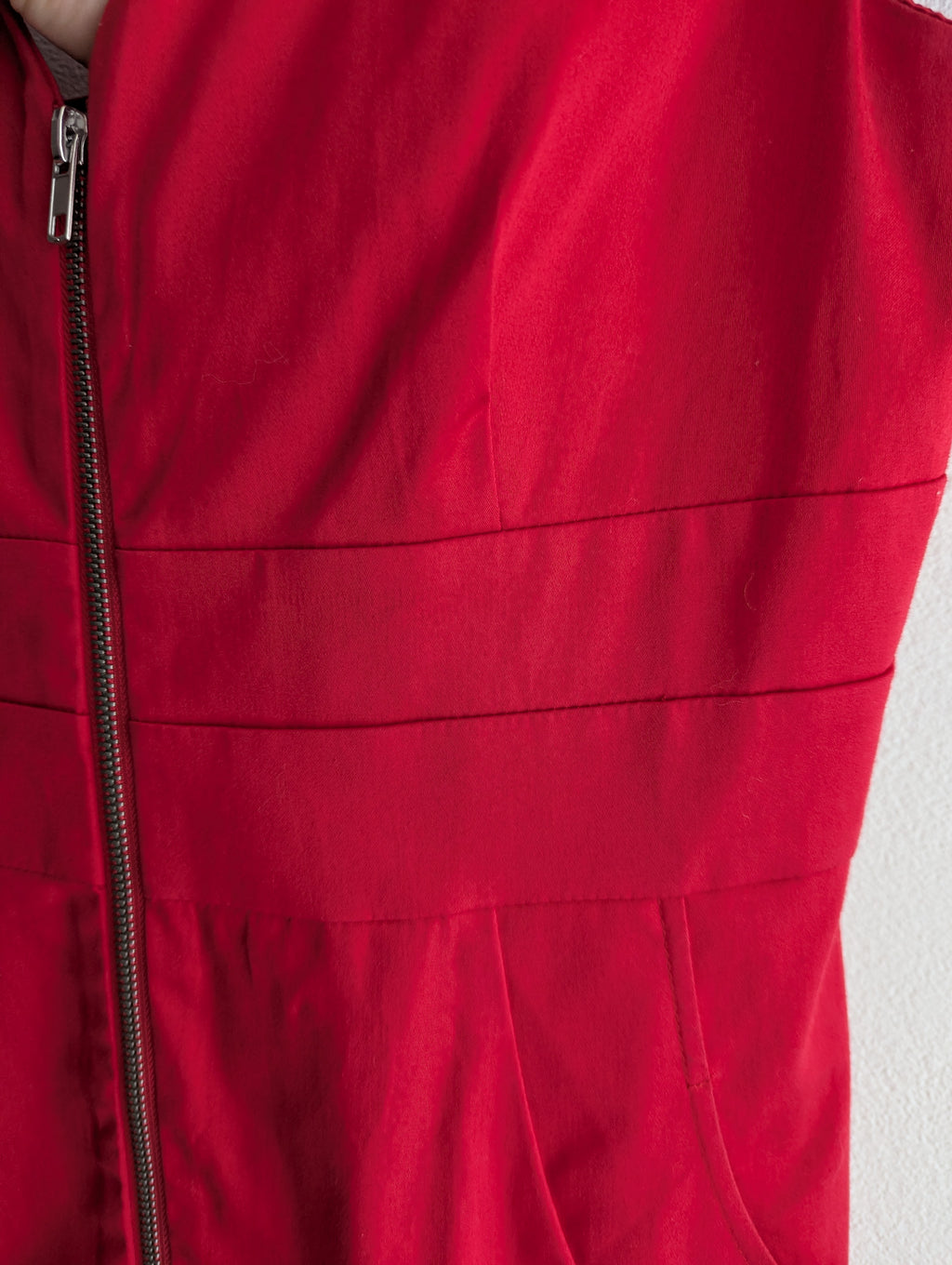 Events Cross Back Red Dress
