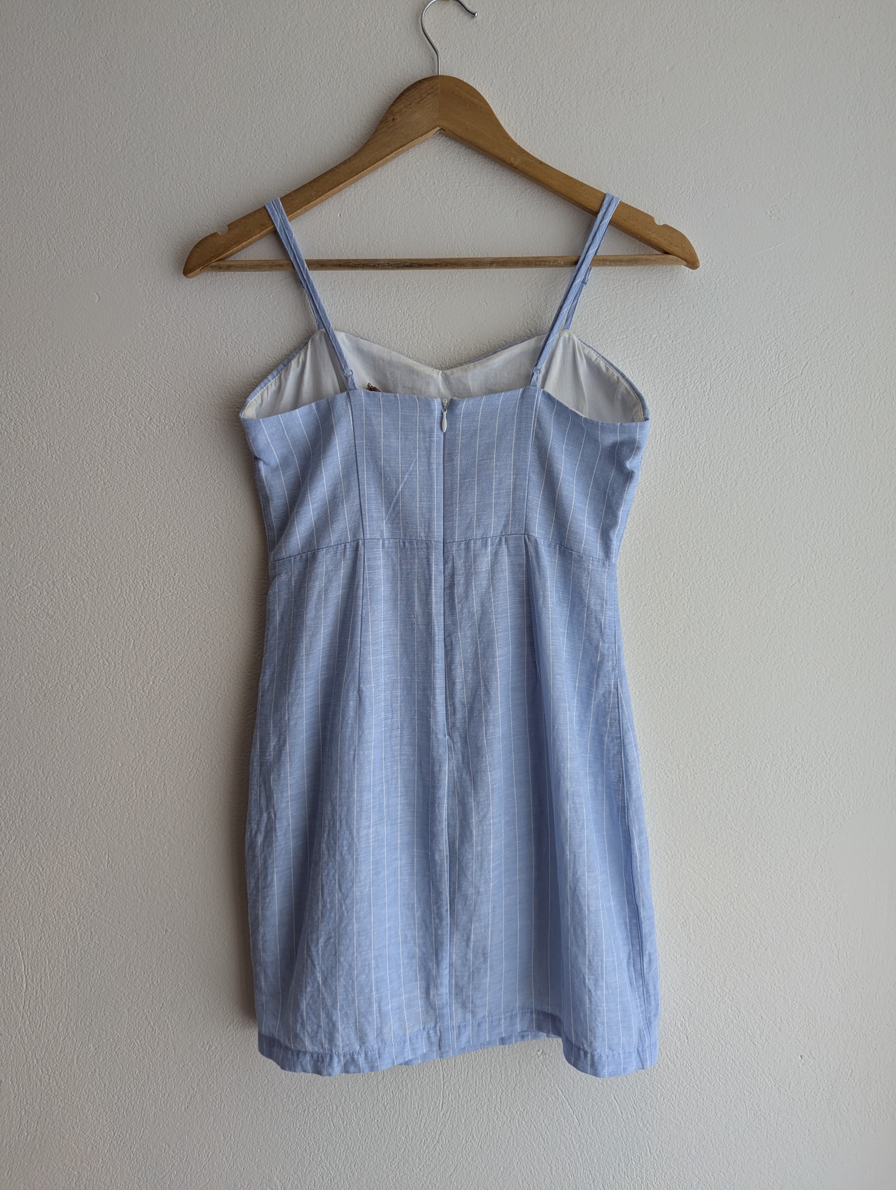 Bardot Blue & White Stripe Mini Dress