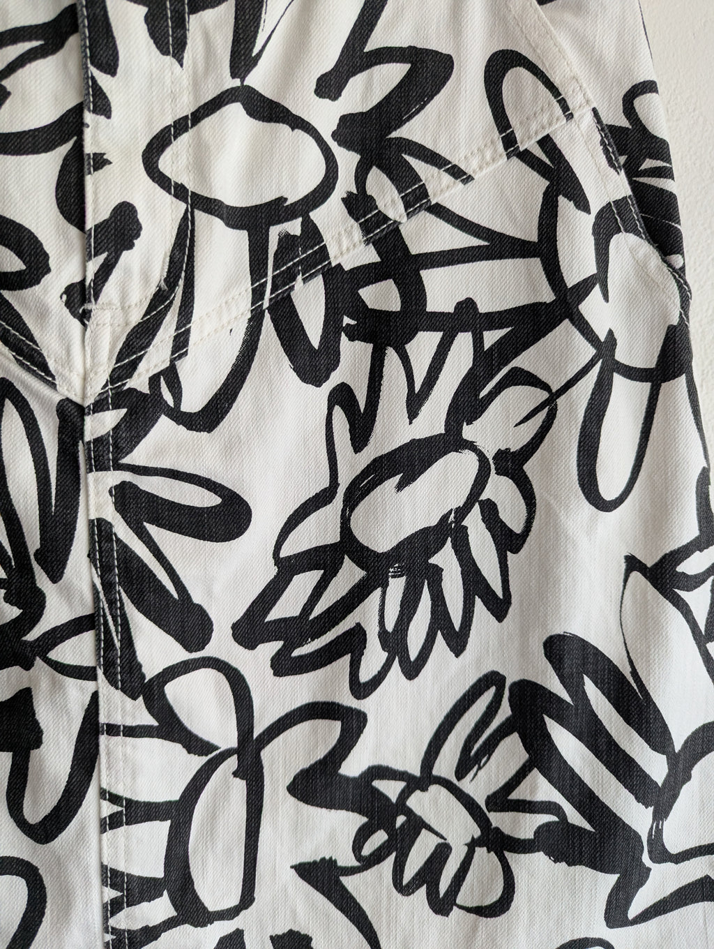 Gorman Denim Black & White Skirt