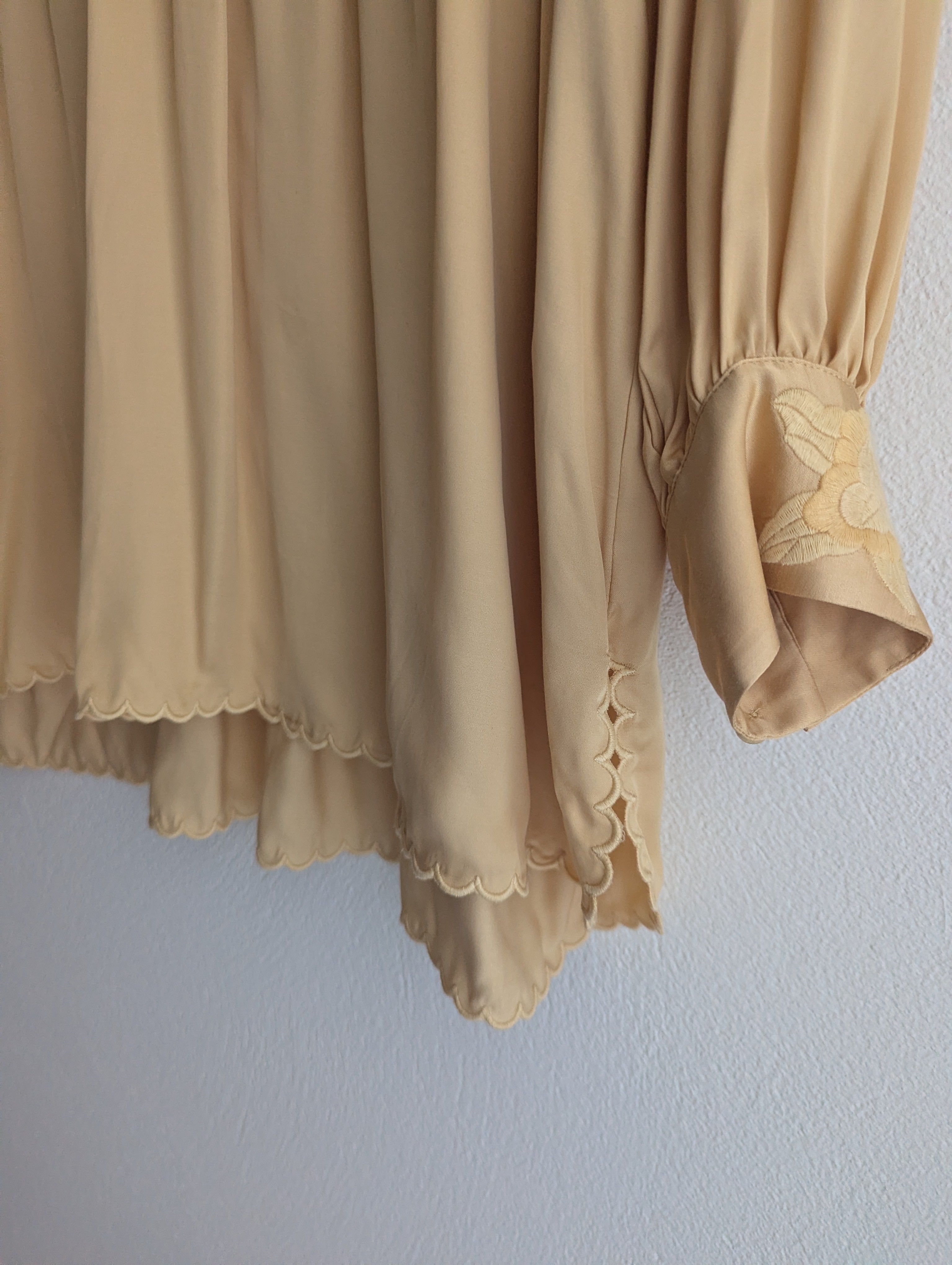 Tigerlily Long-Sleeve Satin Dress