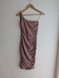 KOOKAÏ Asymetric Ruched Midi Dress