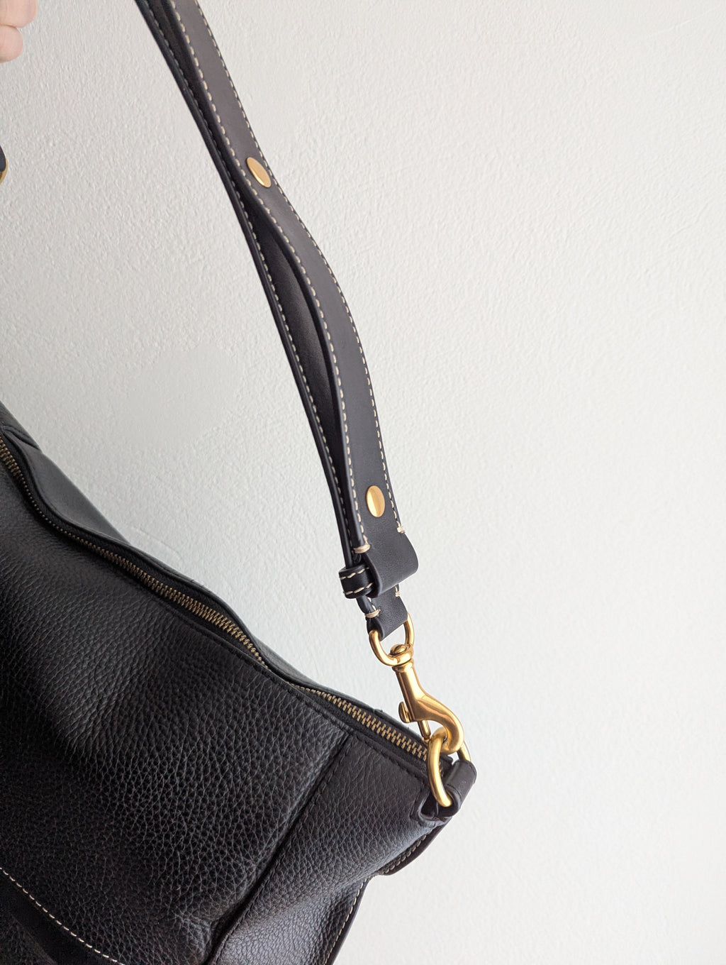 Oroton Black Leather Tote