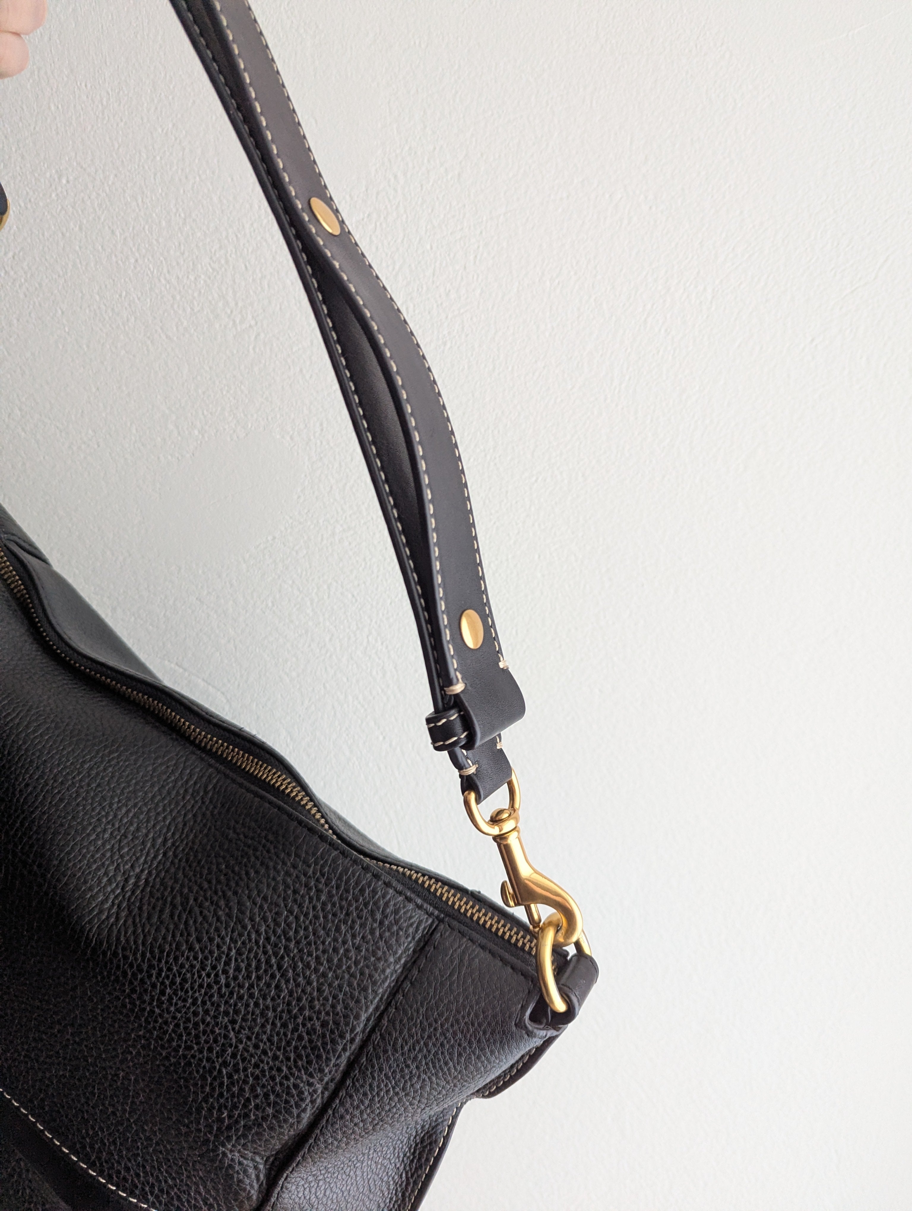 Oroton Black Leather Tote