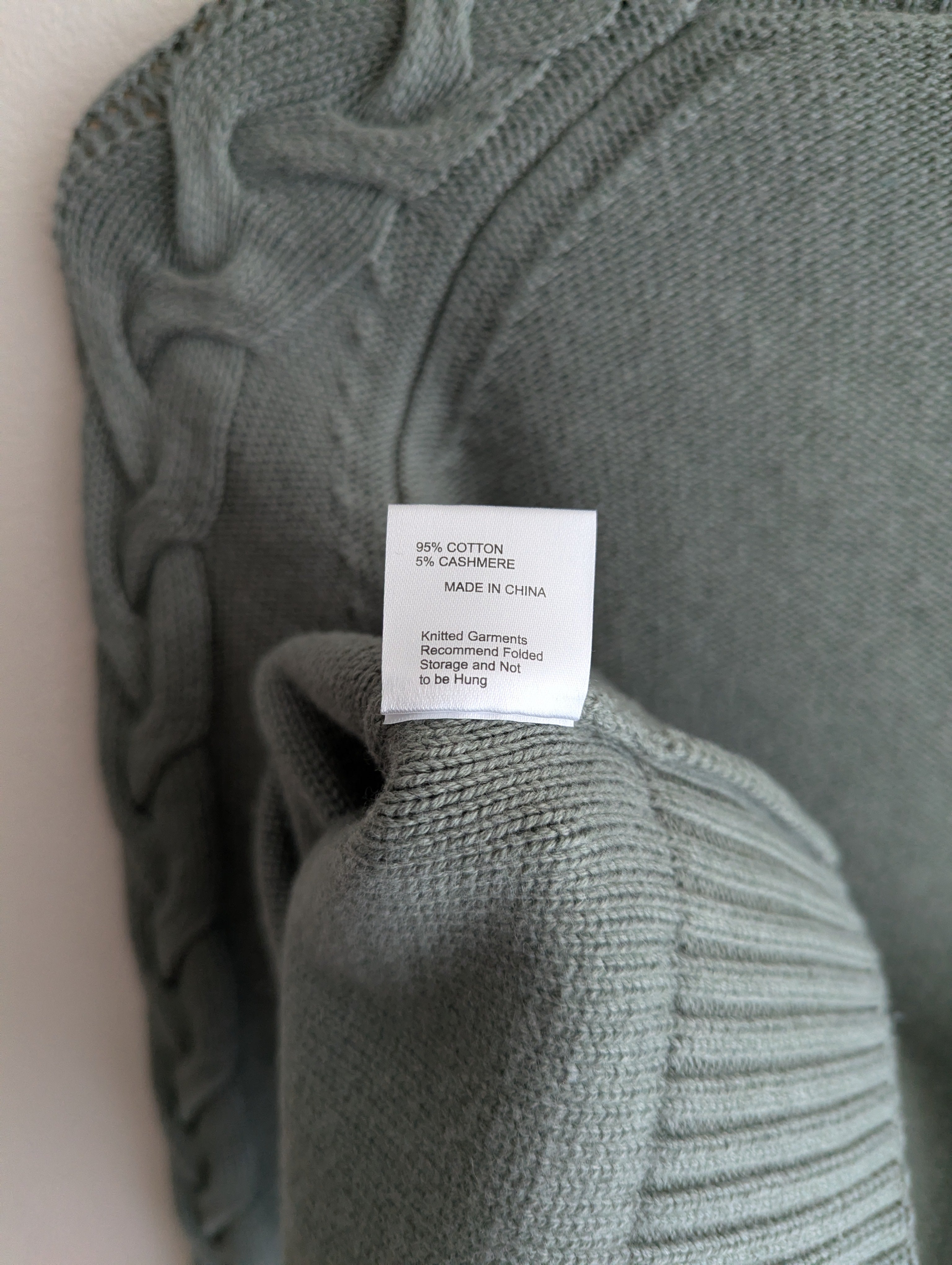 Goondiwindi Cotton Cable Knit Sleeve Jumper