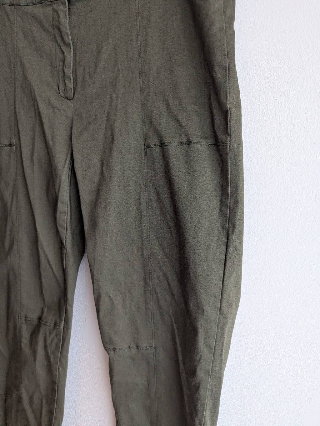 Sara Seam Detail Khaki Pants