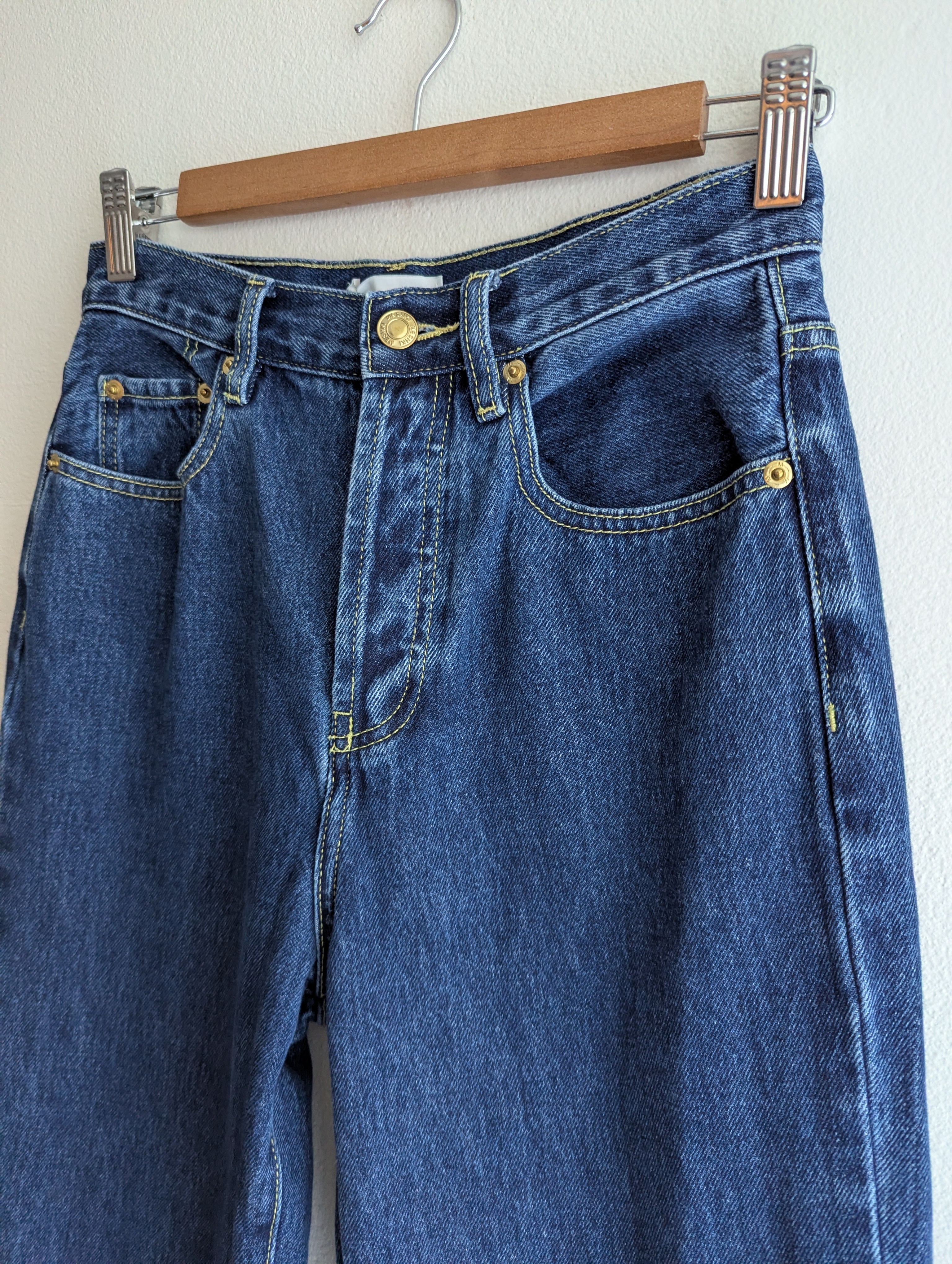 Meshki High Waisted Straight Leg Jeans