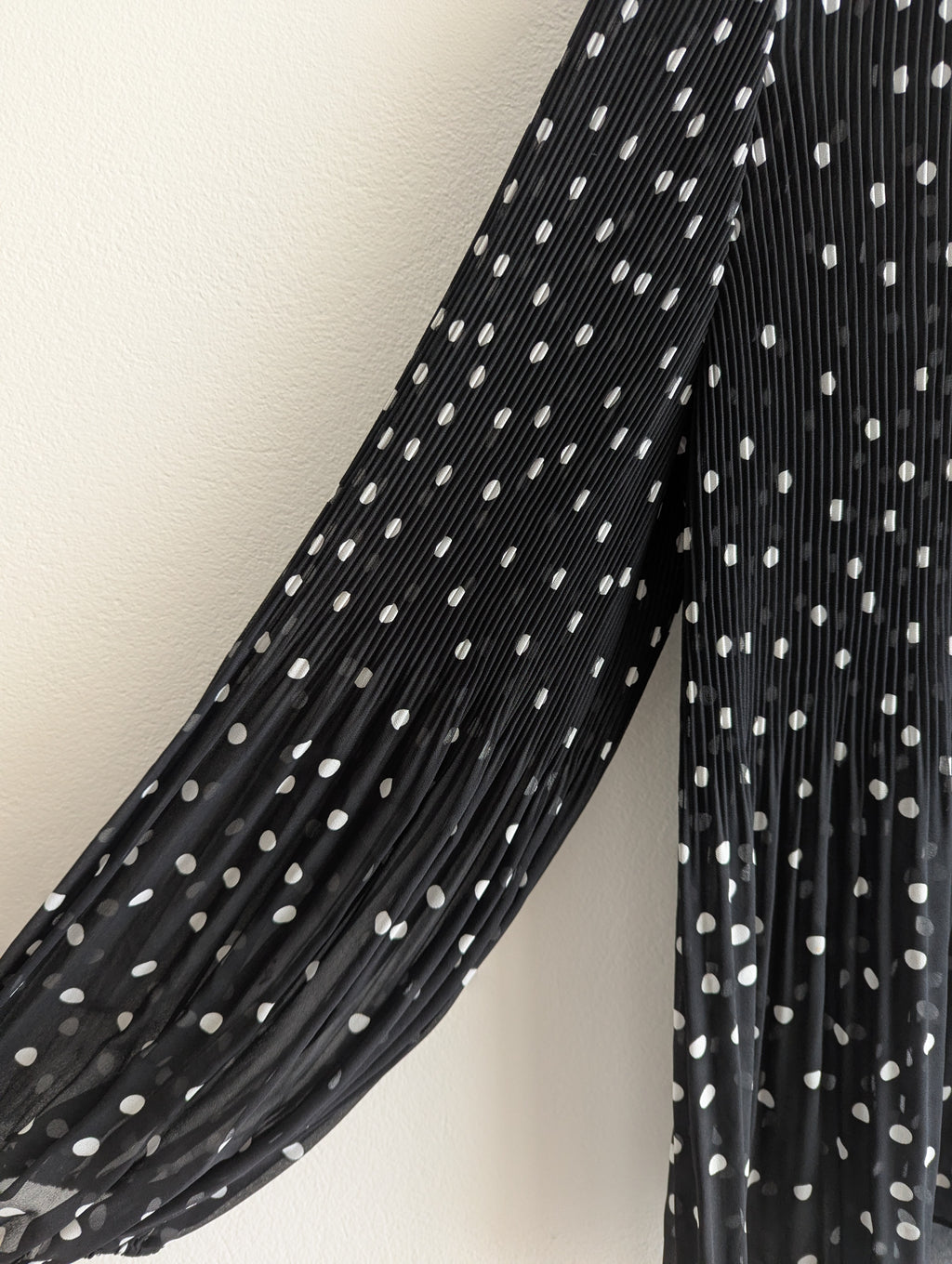 Witchery Pleated Polka Dot Blouse