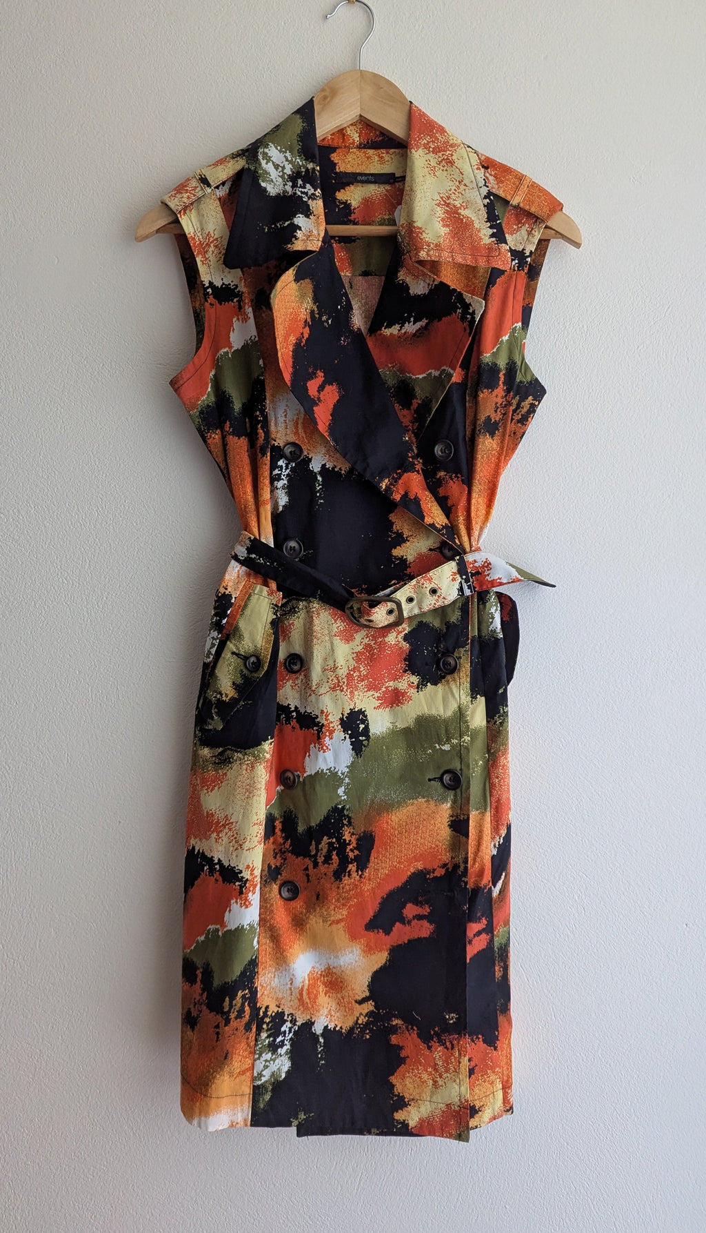 Events Trench Midi Dress
