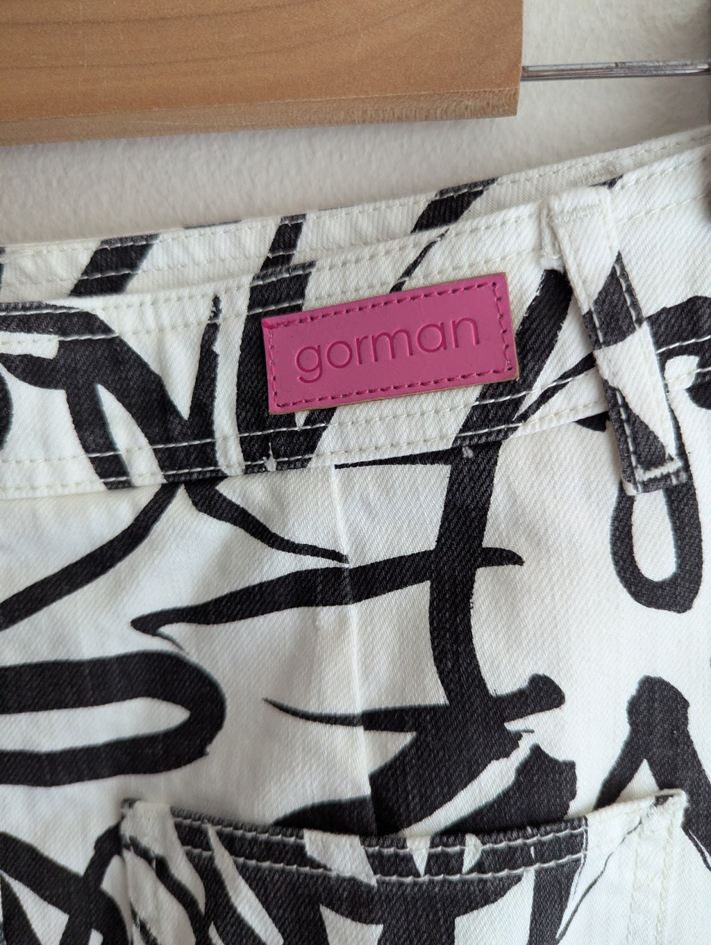 Gorman Denim Black & White Skirt