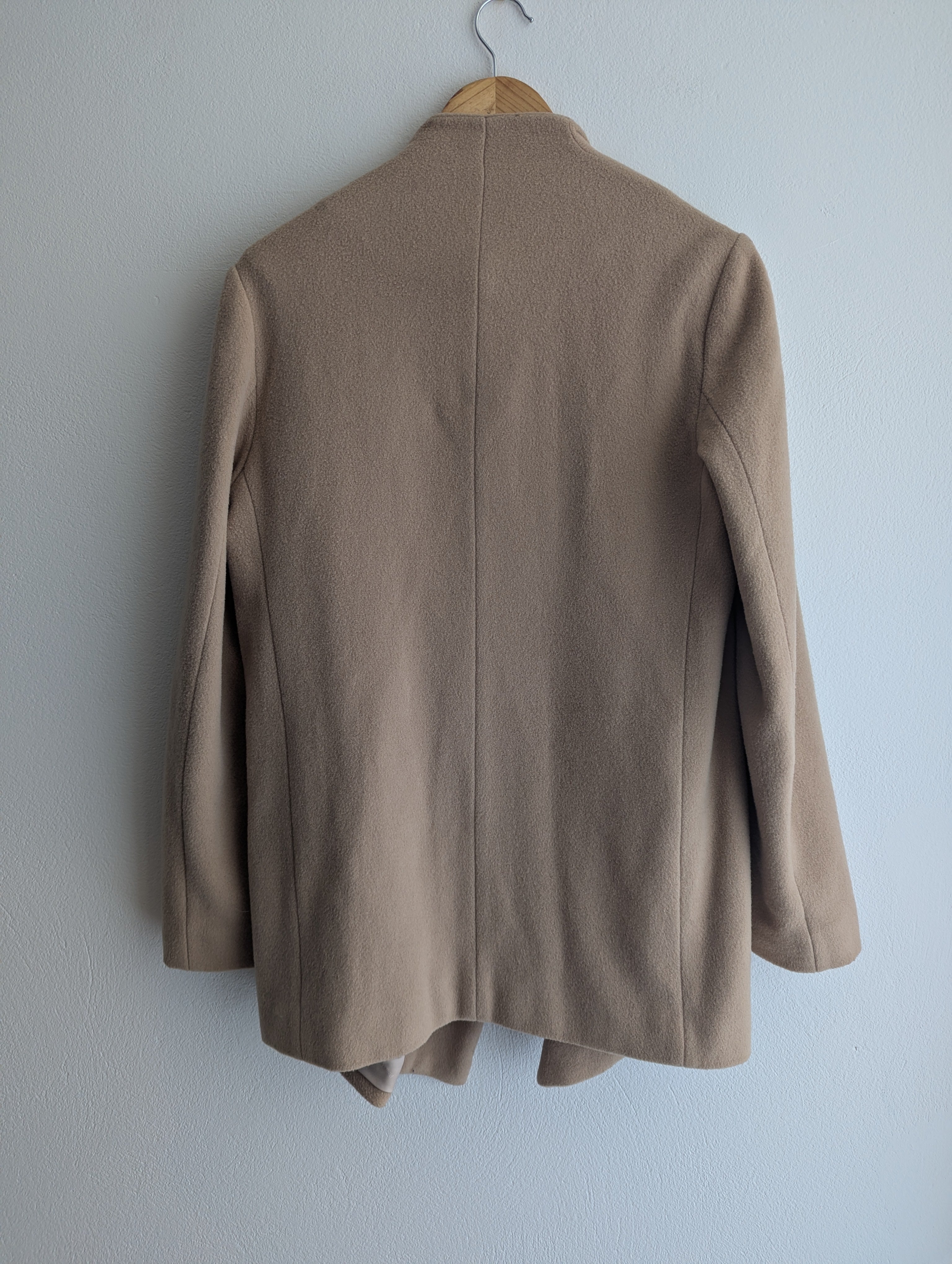 Forever New Camel Waterfall Wrap Coat