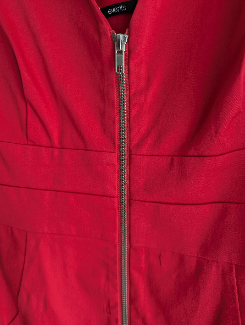 Events Cross Back Red Dress
