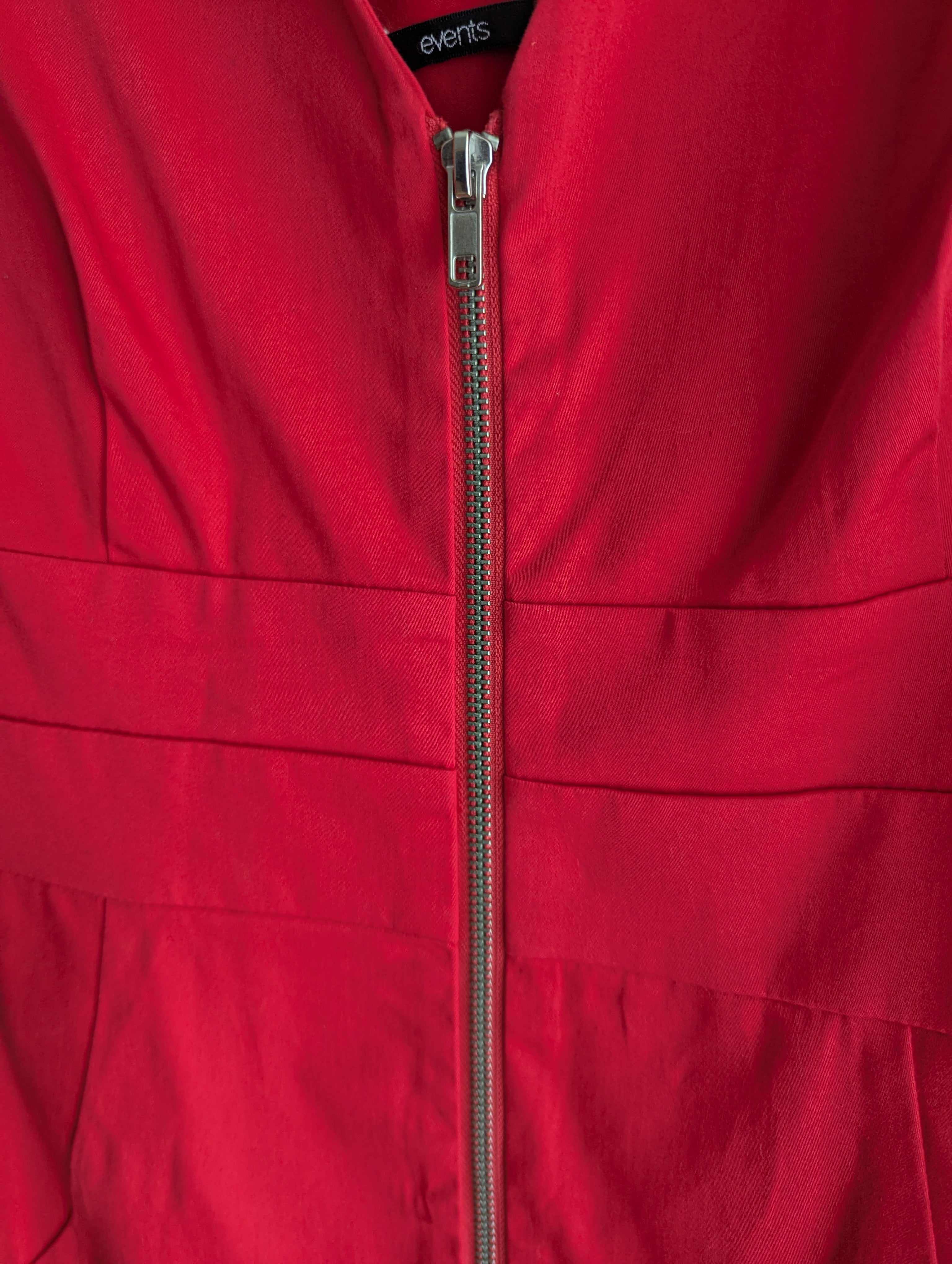 Events Cross Back Red Dress