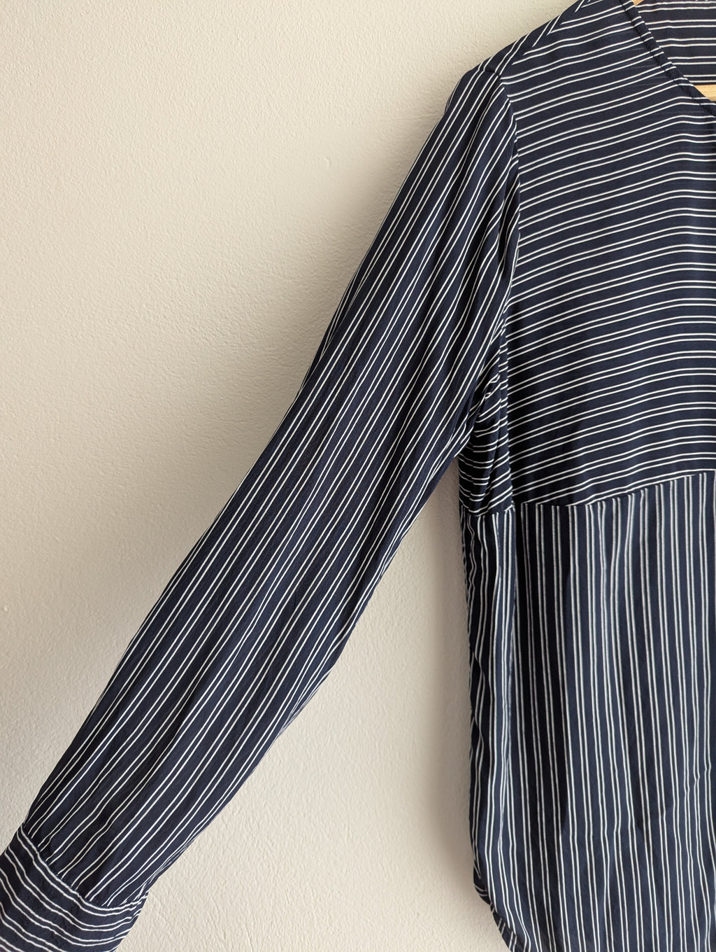 David Lawrence Stripe Button Down Blouse