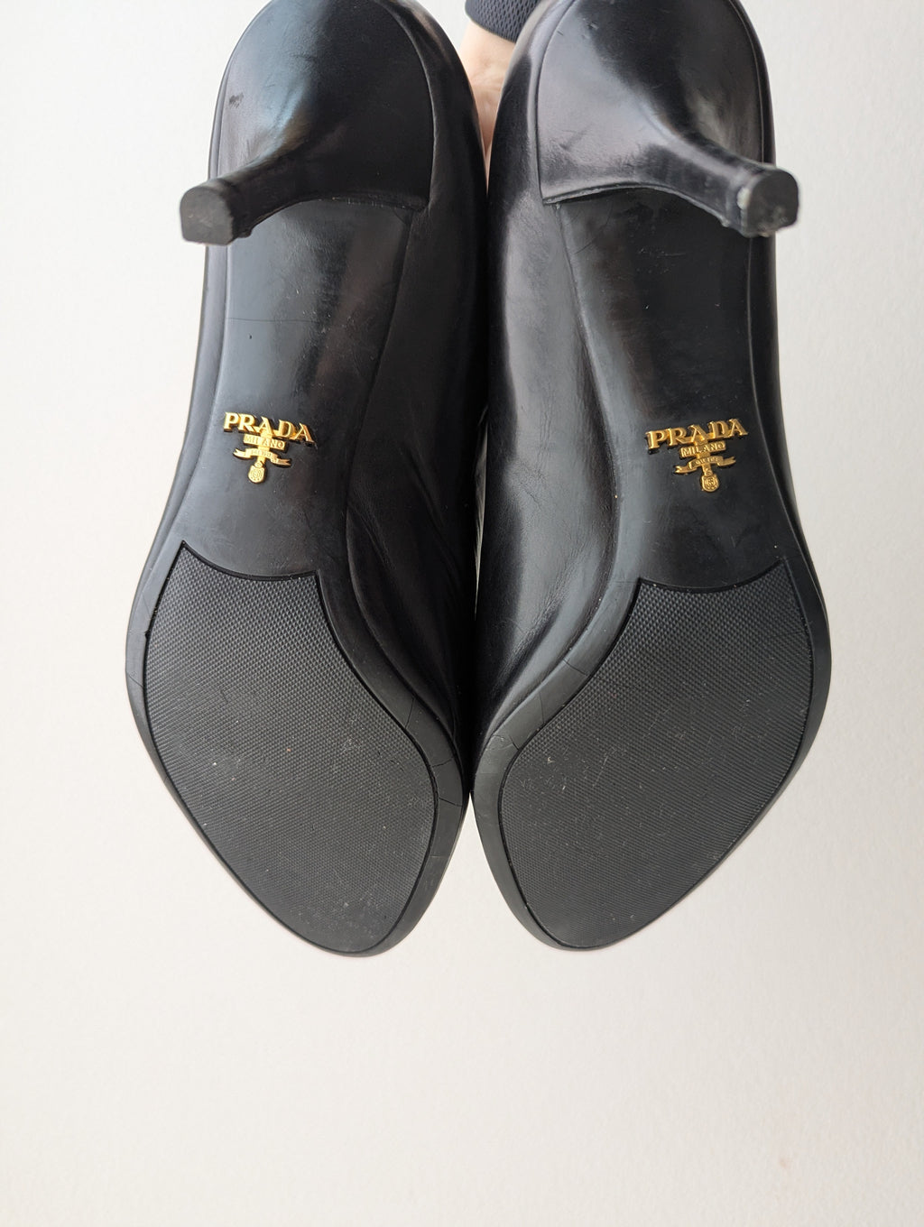 Prada Black Leather Pumps