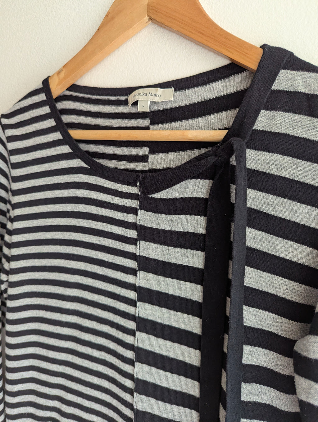 Veronika Maine Cotton Stripe Knit Top