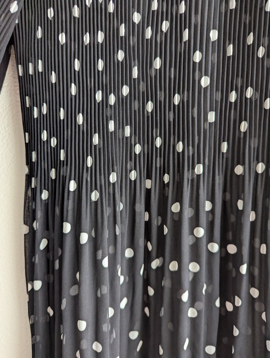 Witchery Pleated Polka Dot Blouse