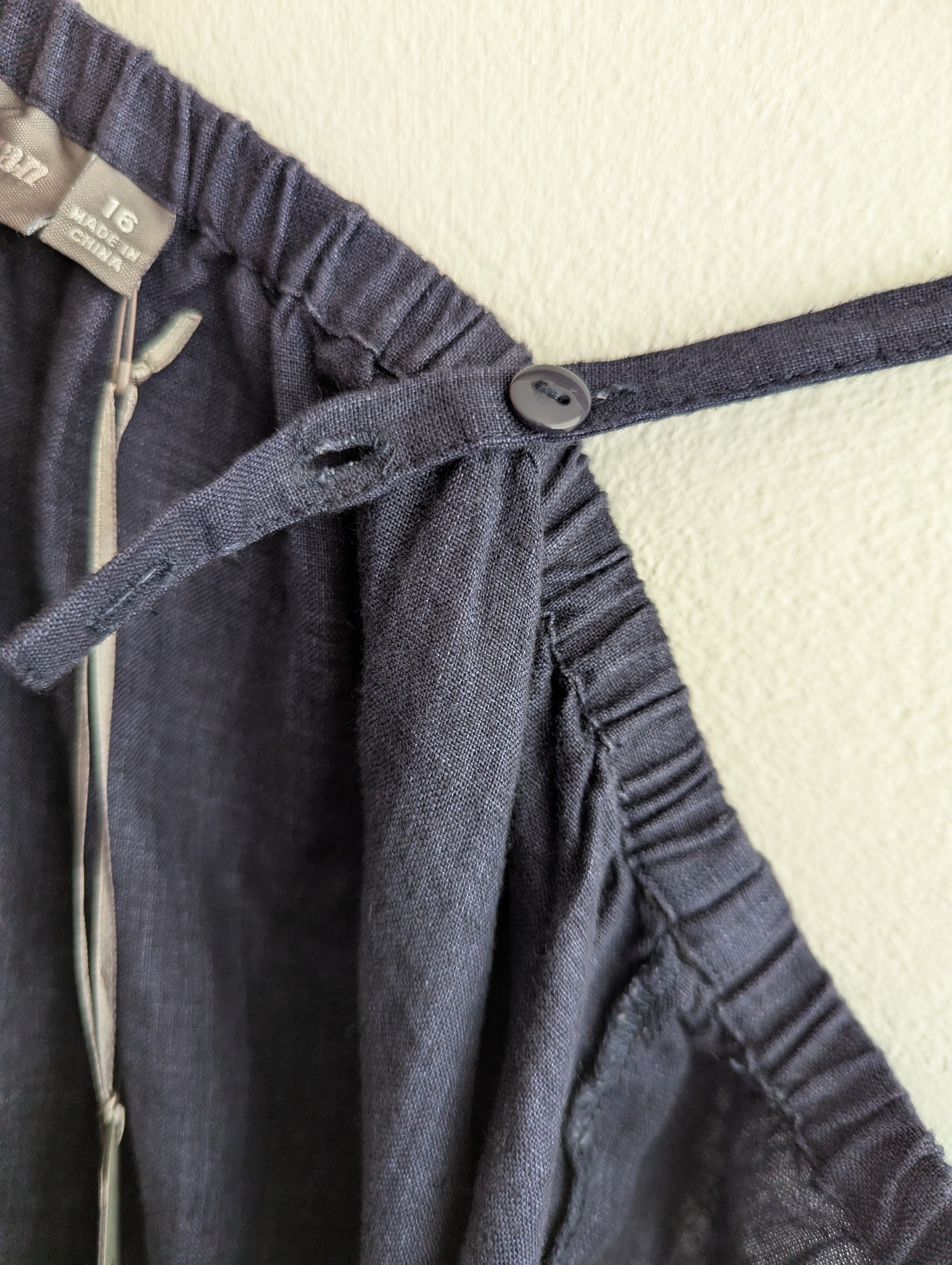 Sussan Linen Navy Jumpsuit