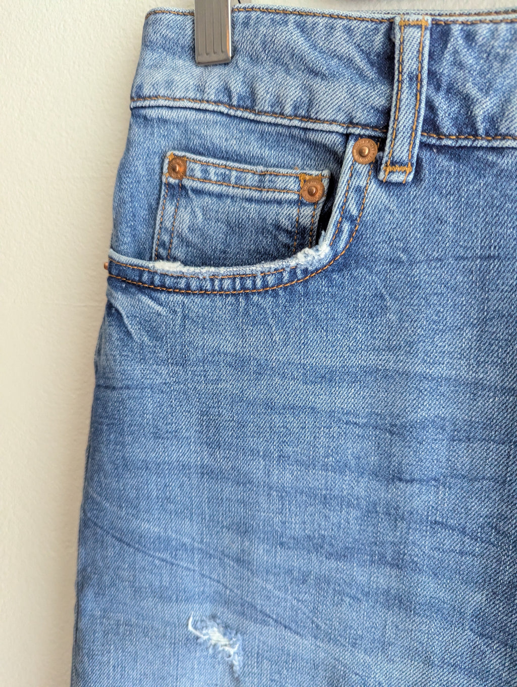 Zara Denim Midi Skirt