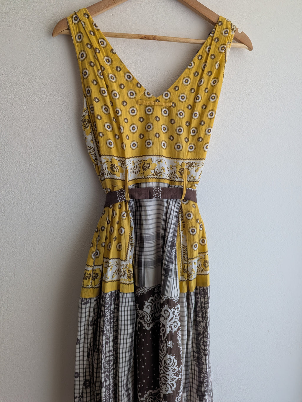 Derhy Yellow Button-Down Dress