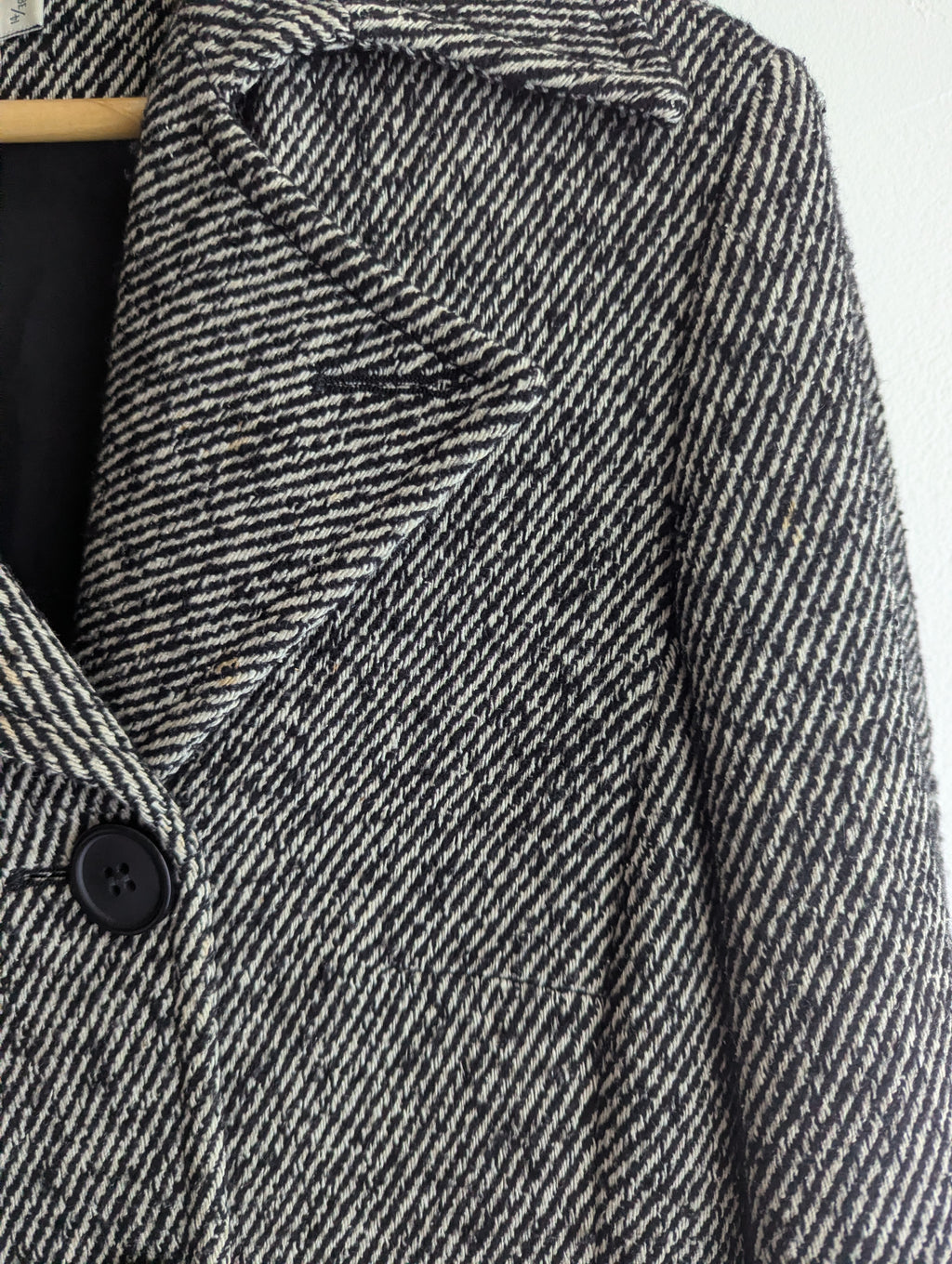 W Collection Wool & Silk Blend Pea Coat