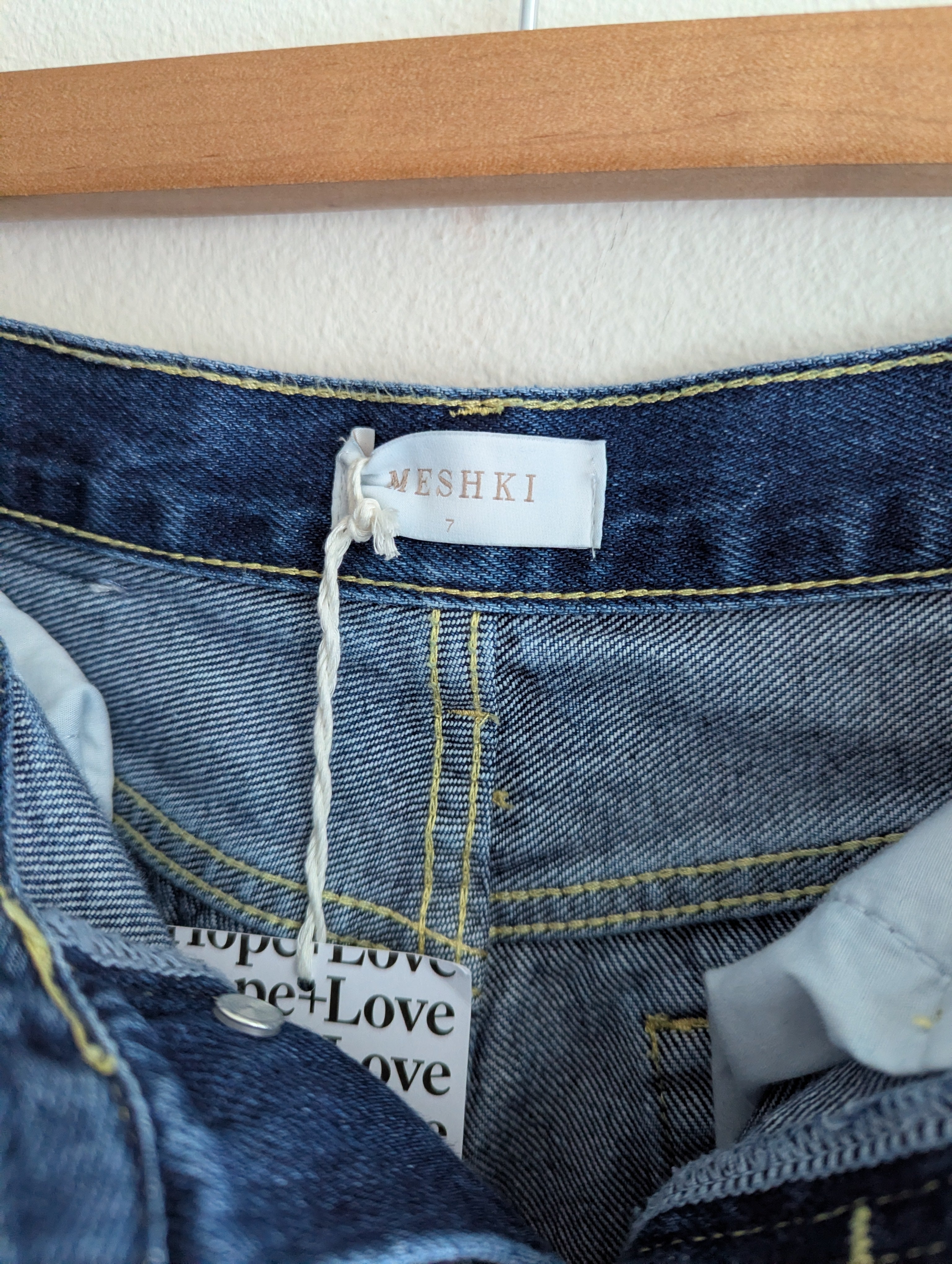 Meshki High Waisted Straight Leg Jeans