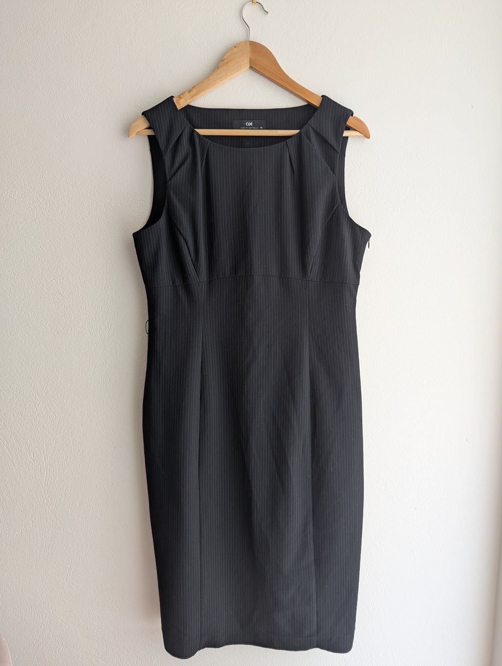 Cue Pinstripe Sleeveless Dress