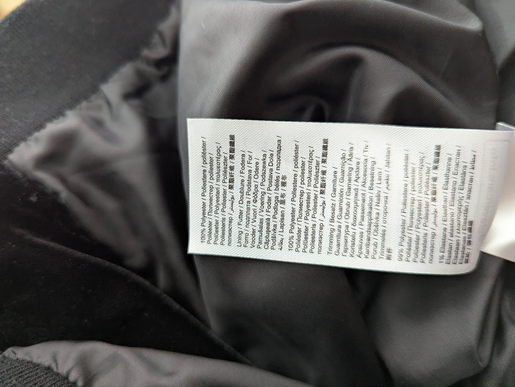 Esprit Embroidered Velour Bomber Jacket