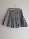 Ally Pleated Houndstooth Mini Skirt
