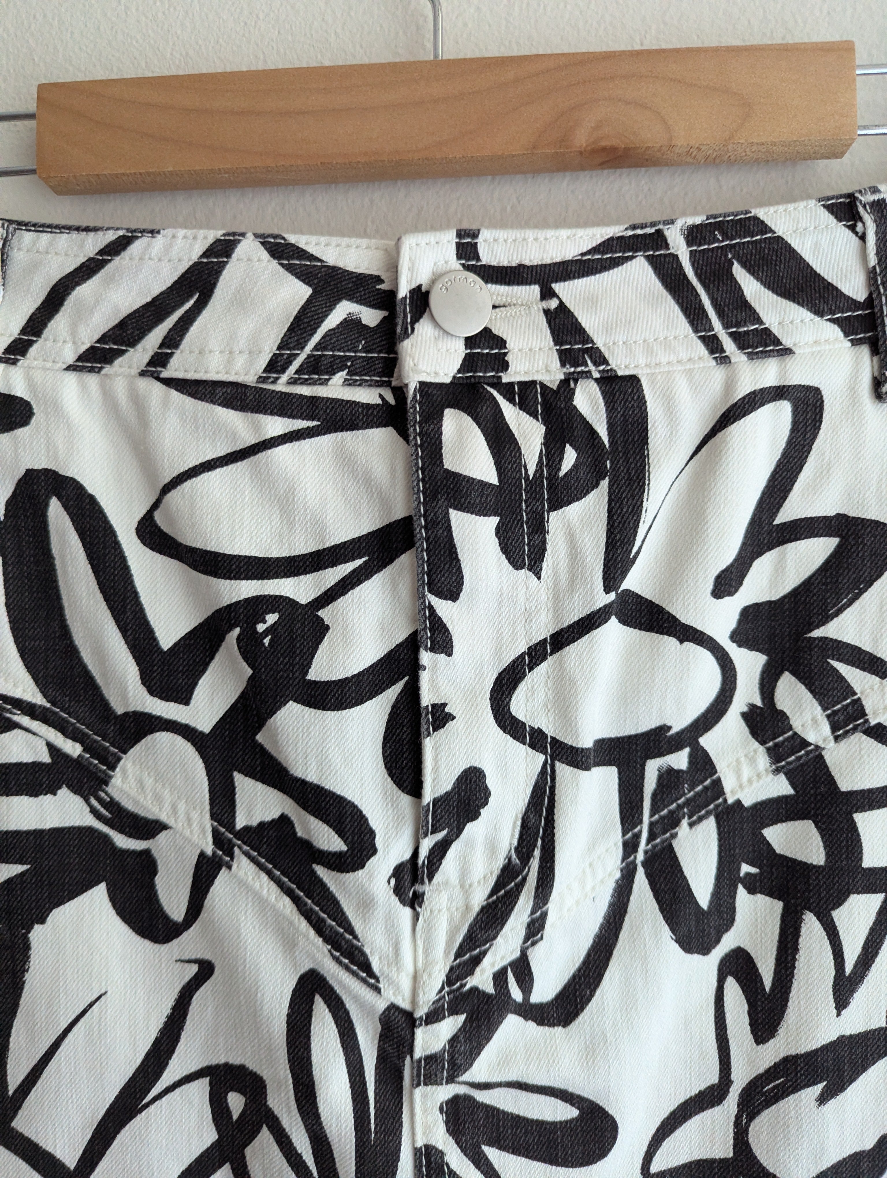 Gorman Denim Black & White Skirt
