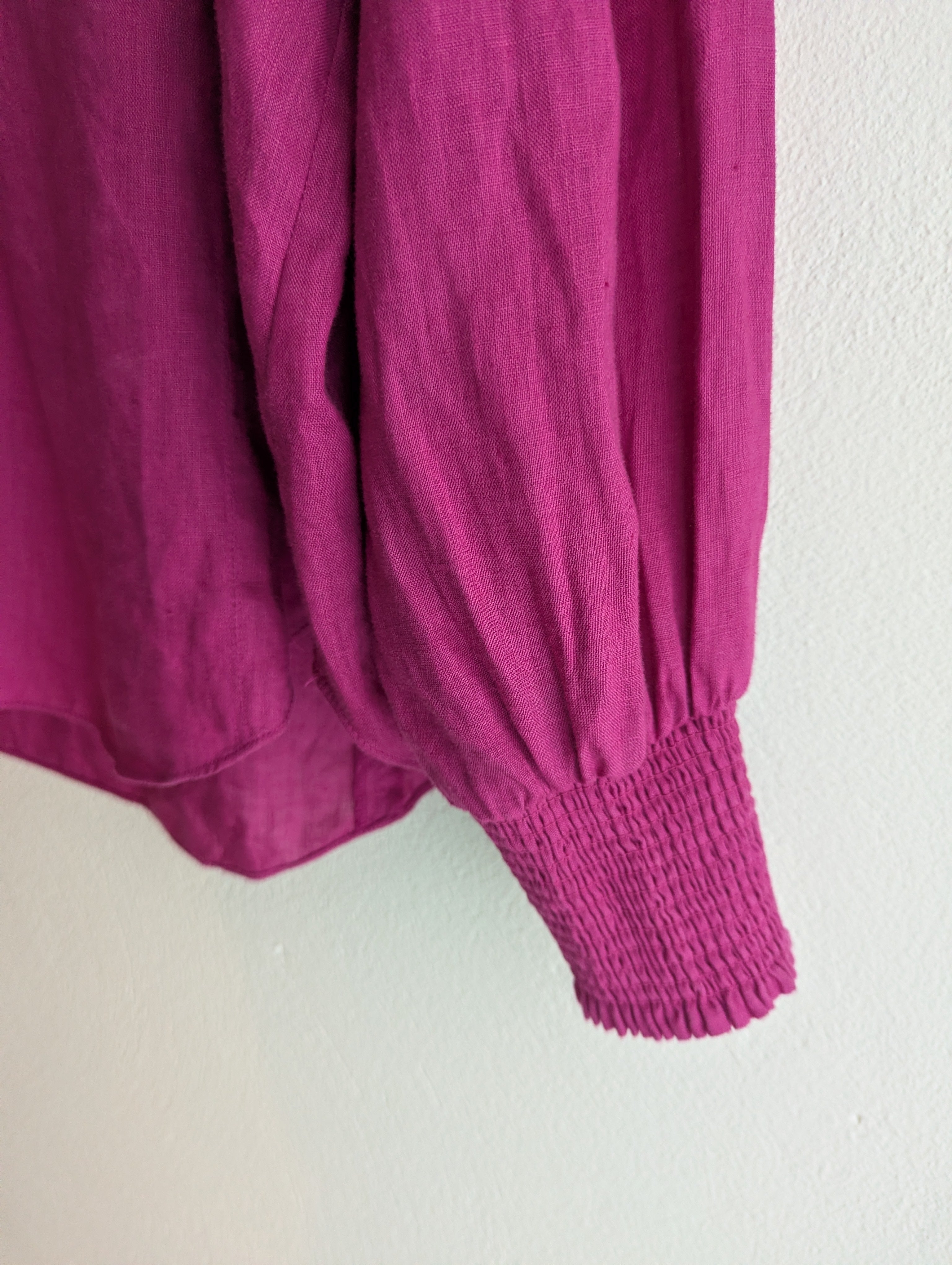 Witchery Magenta Linen Shirt