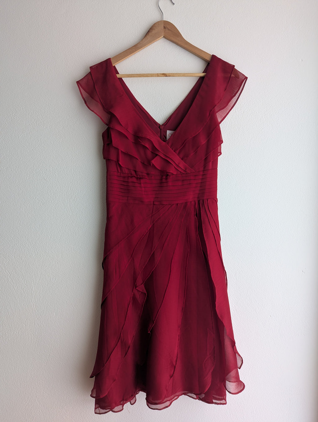 Leona Edmiston Red Ruffle Dress