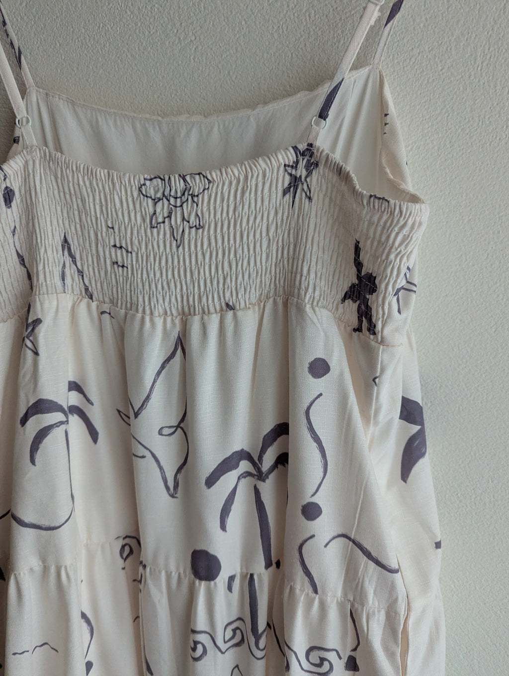 Delilah Beach Print Tiered dress