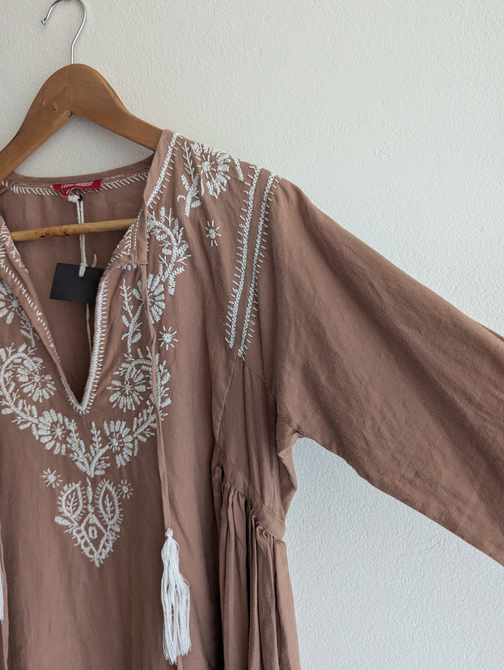 Lorna Murray Linen Embroidered Dress