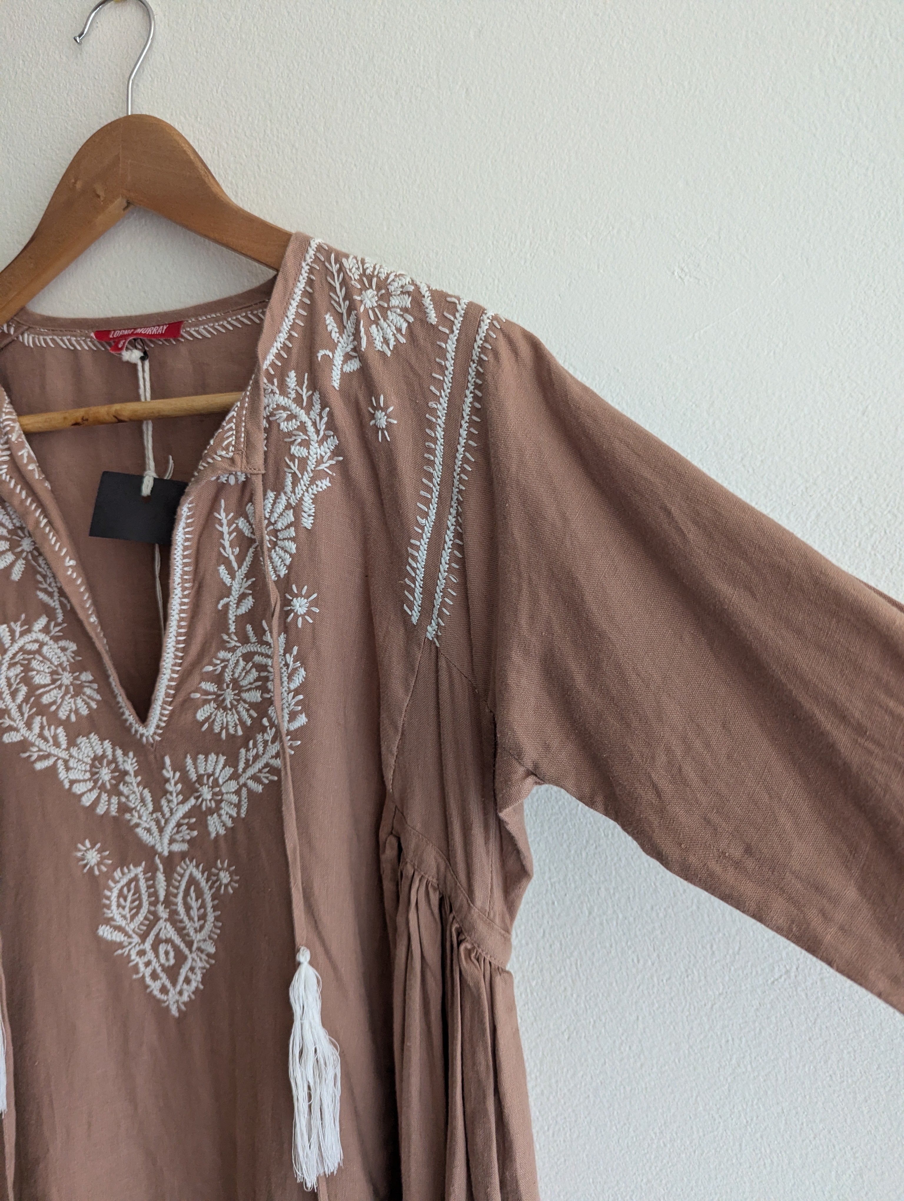 Lorna Murray Linen Embroidered Dress