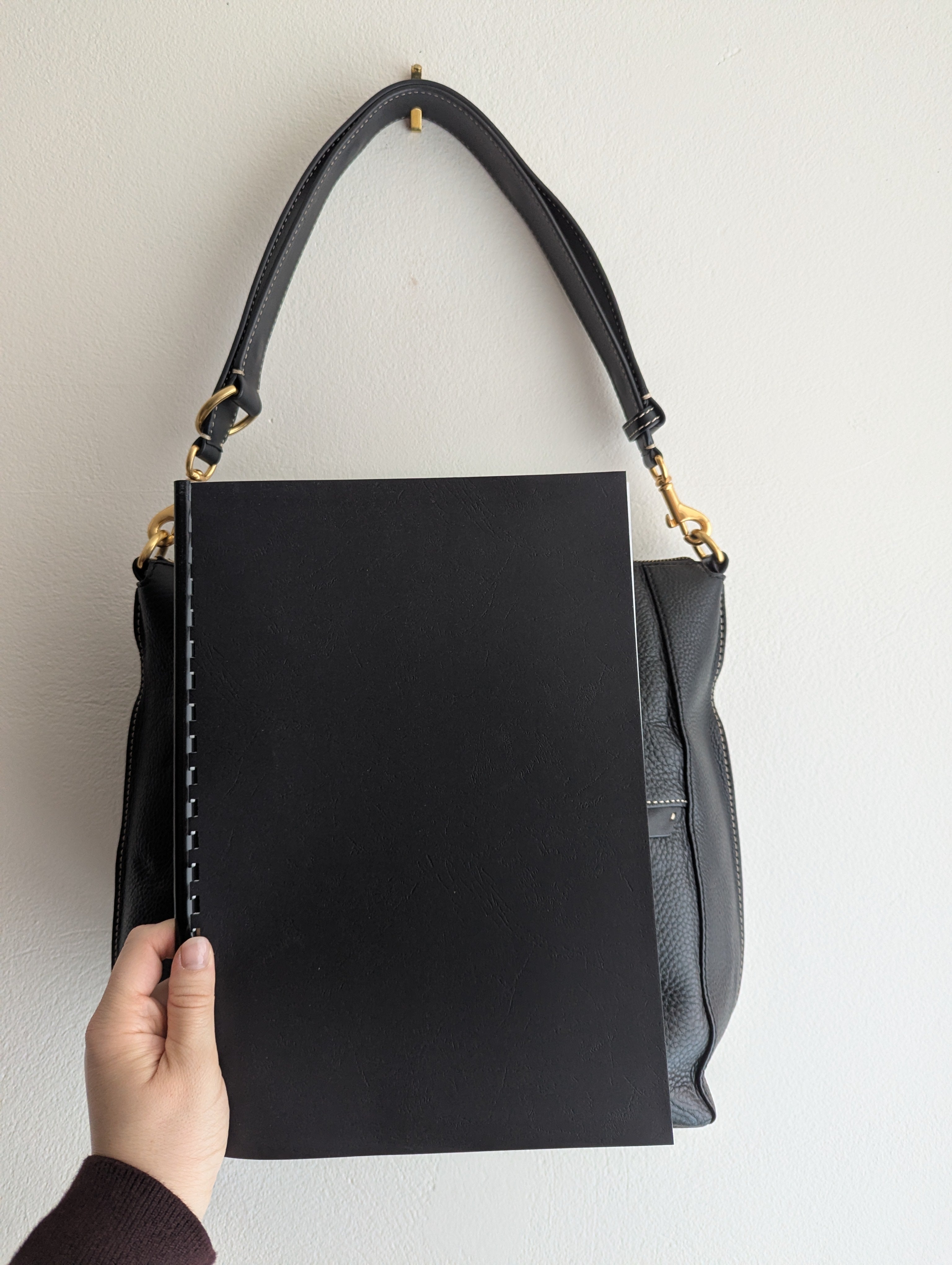 Oroton Black Leather Tote
