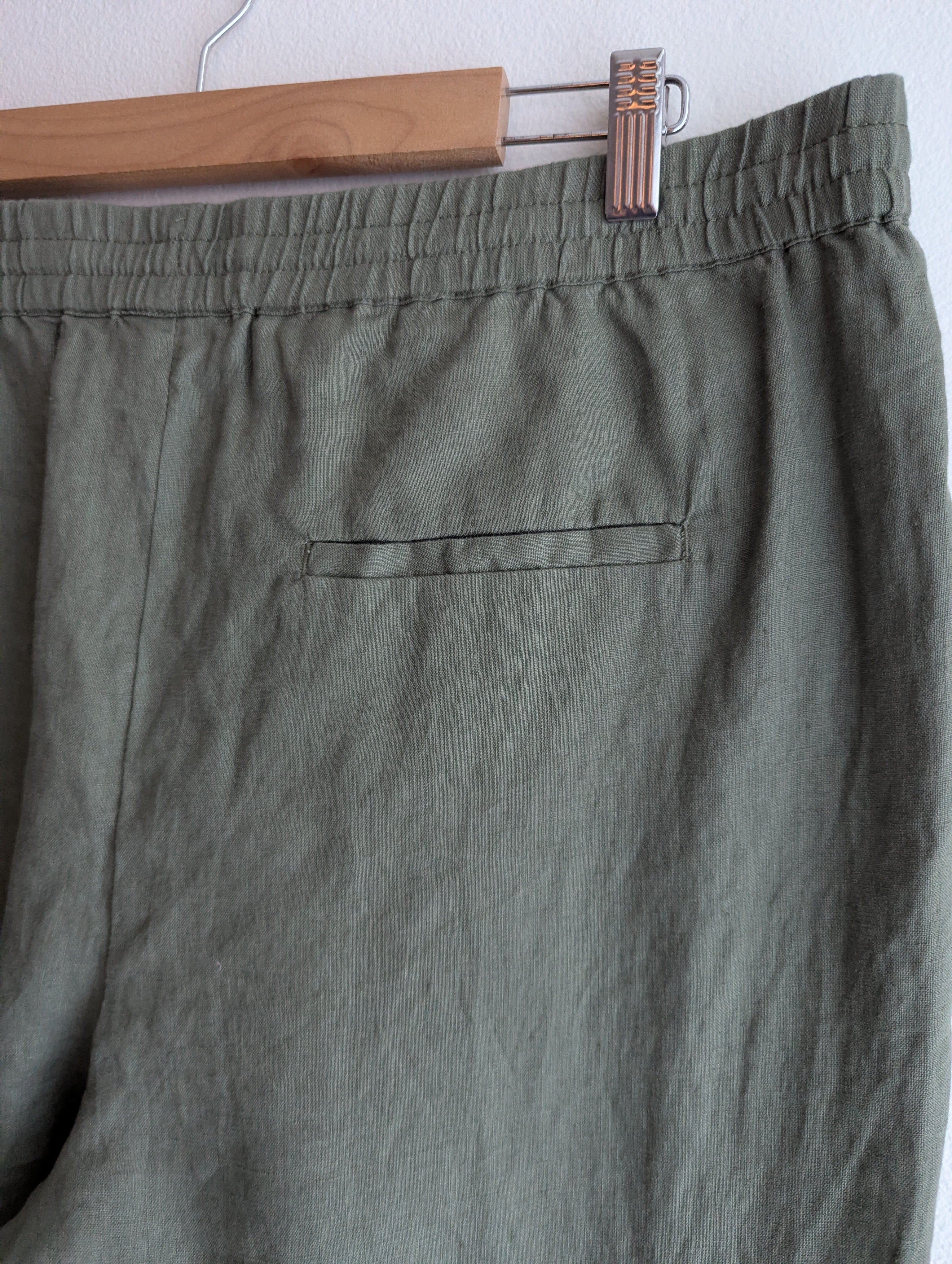 Sussan Linen Khaki Trousers