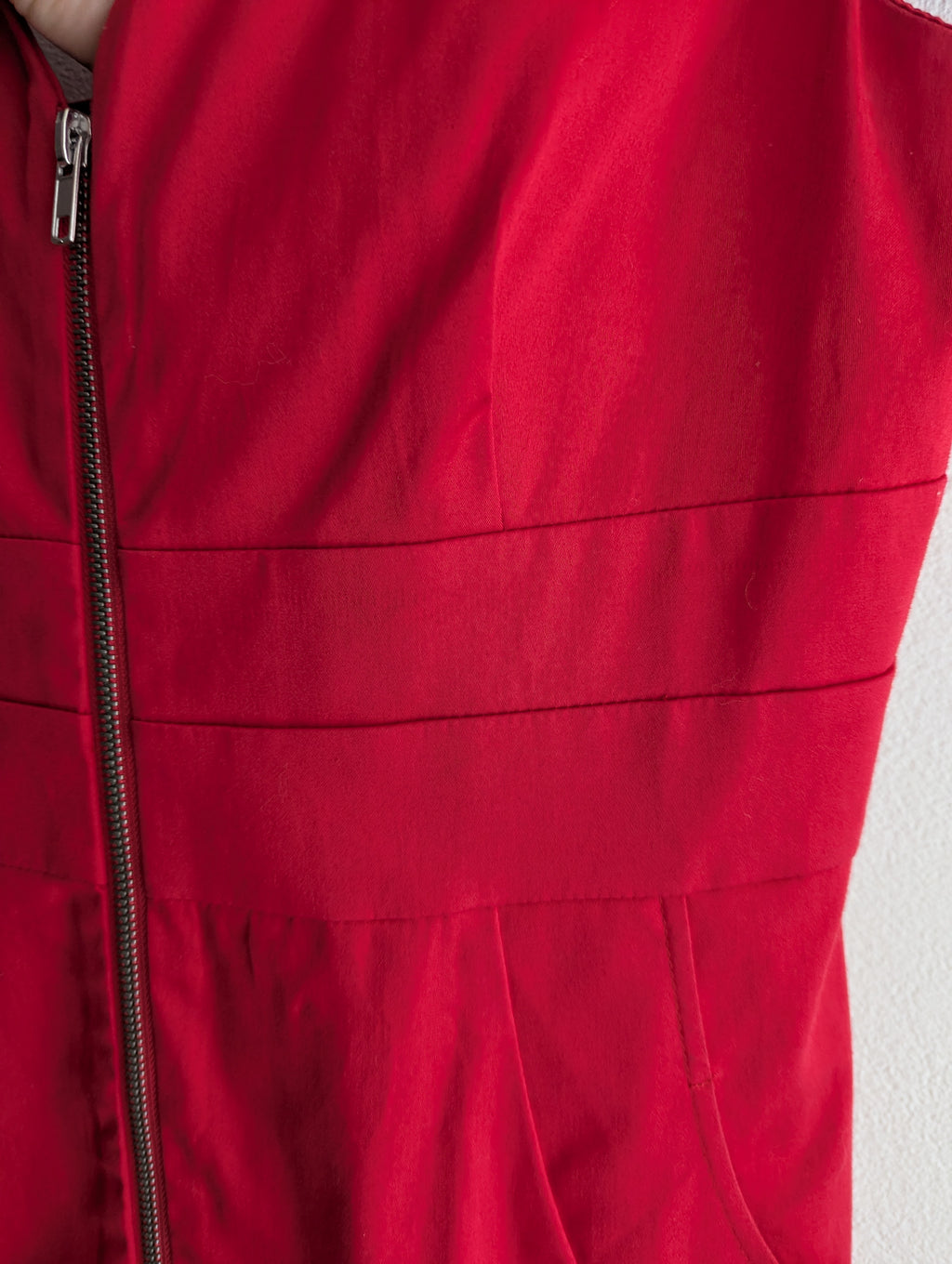 Events Cross Back Red Dress
