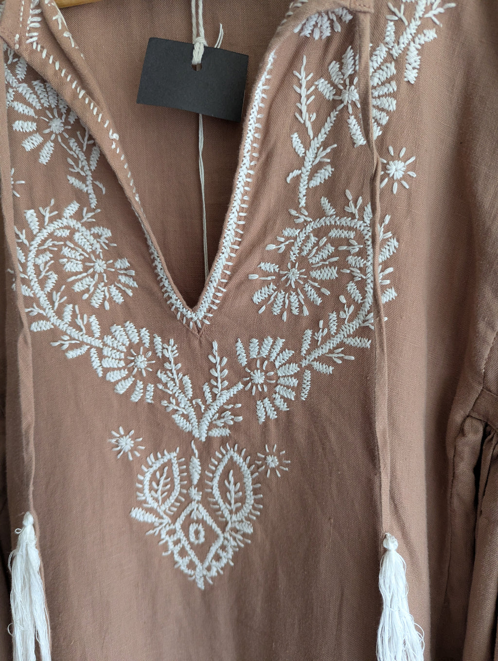 Lorna Murray Linen Embroidered Dress