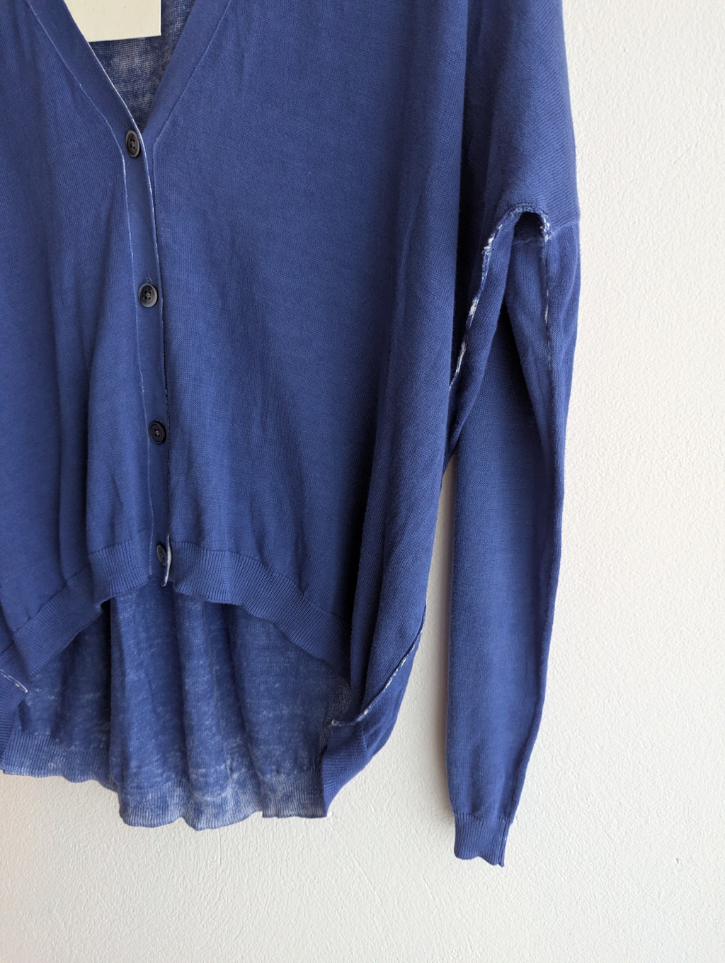 Charli Hand-dyed Cotton Navy Cardigan