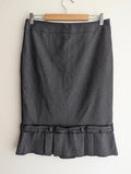 Cue Ruffle Hem Tailored Skirt