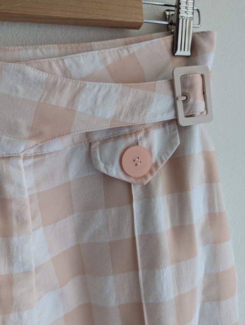 Alice McCall Gingham Cross-Over Belt Trousers