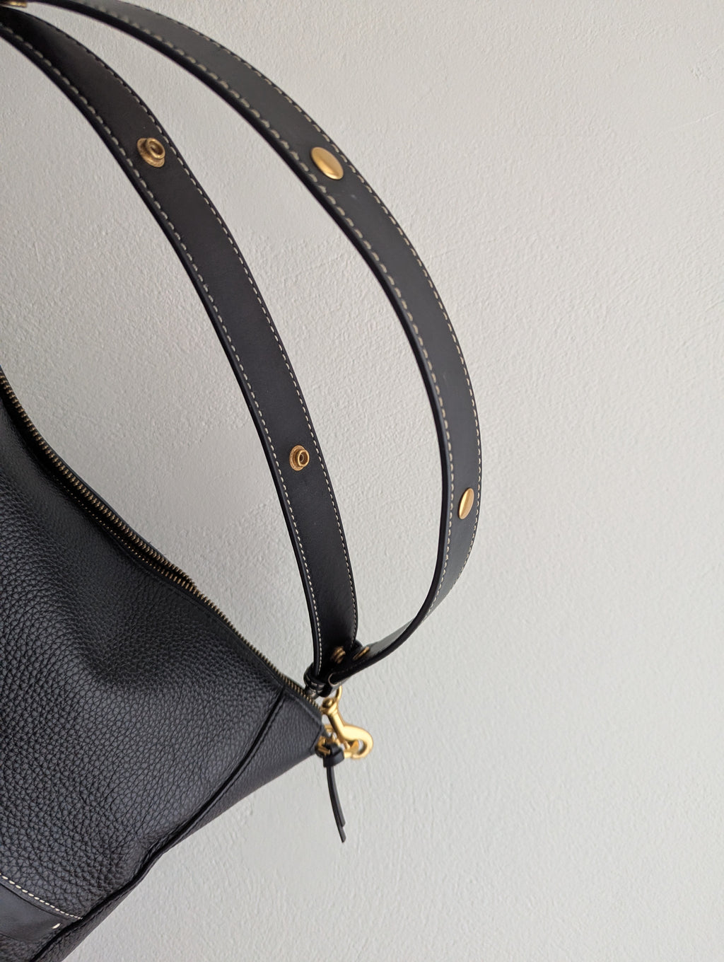 Oroton Black Leather Tote