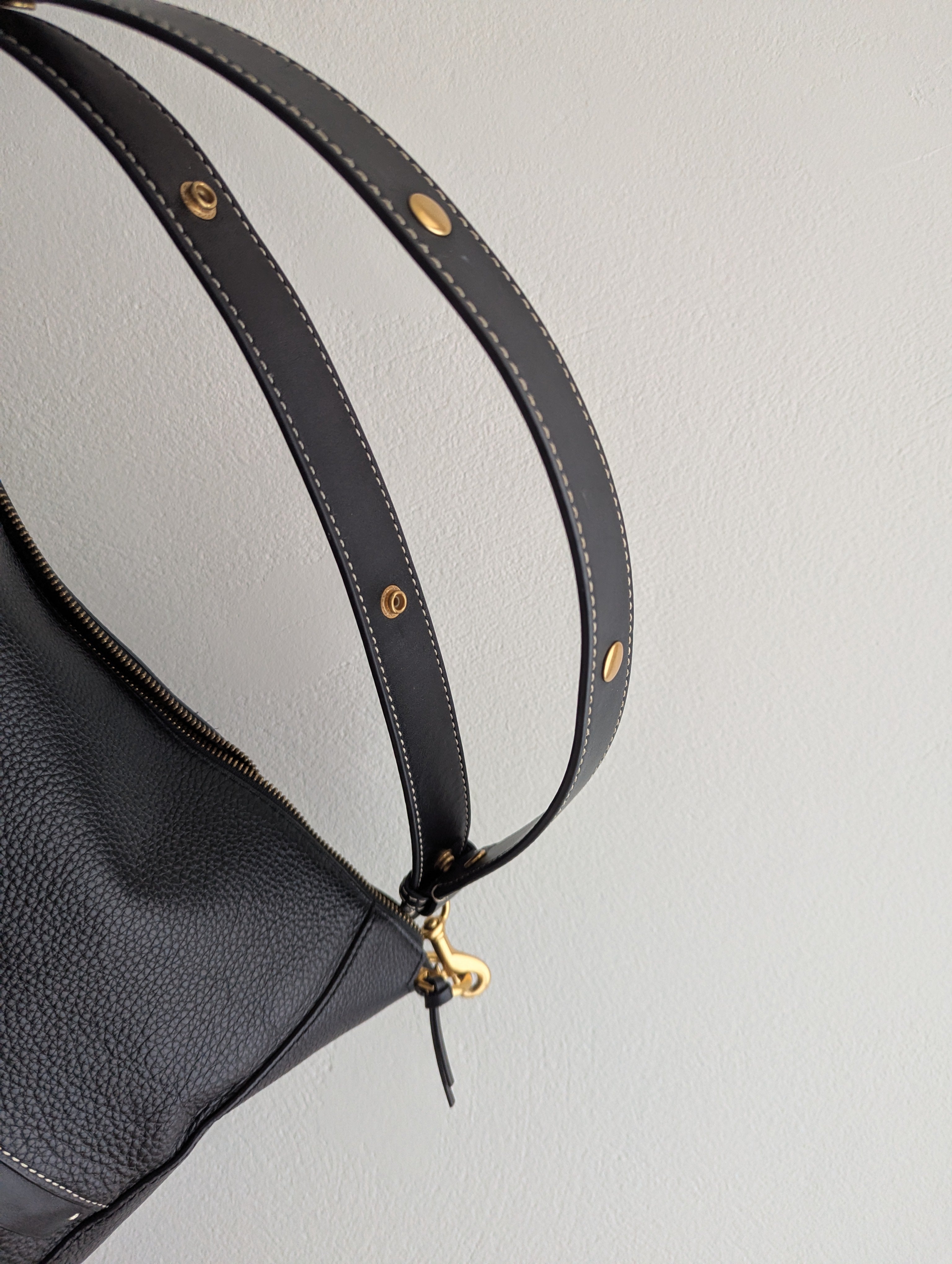 Oroton Black Leather Tote