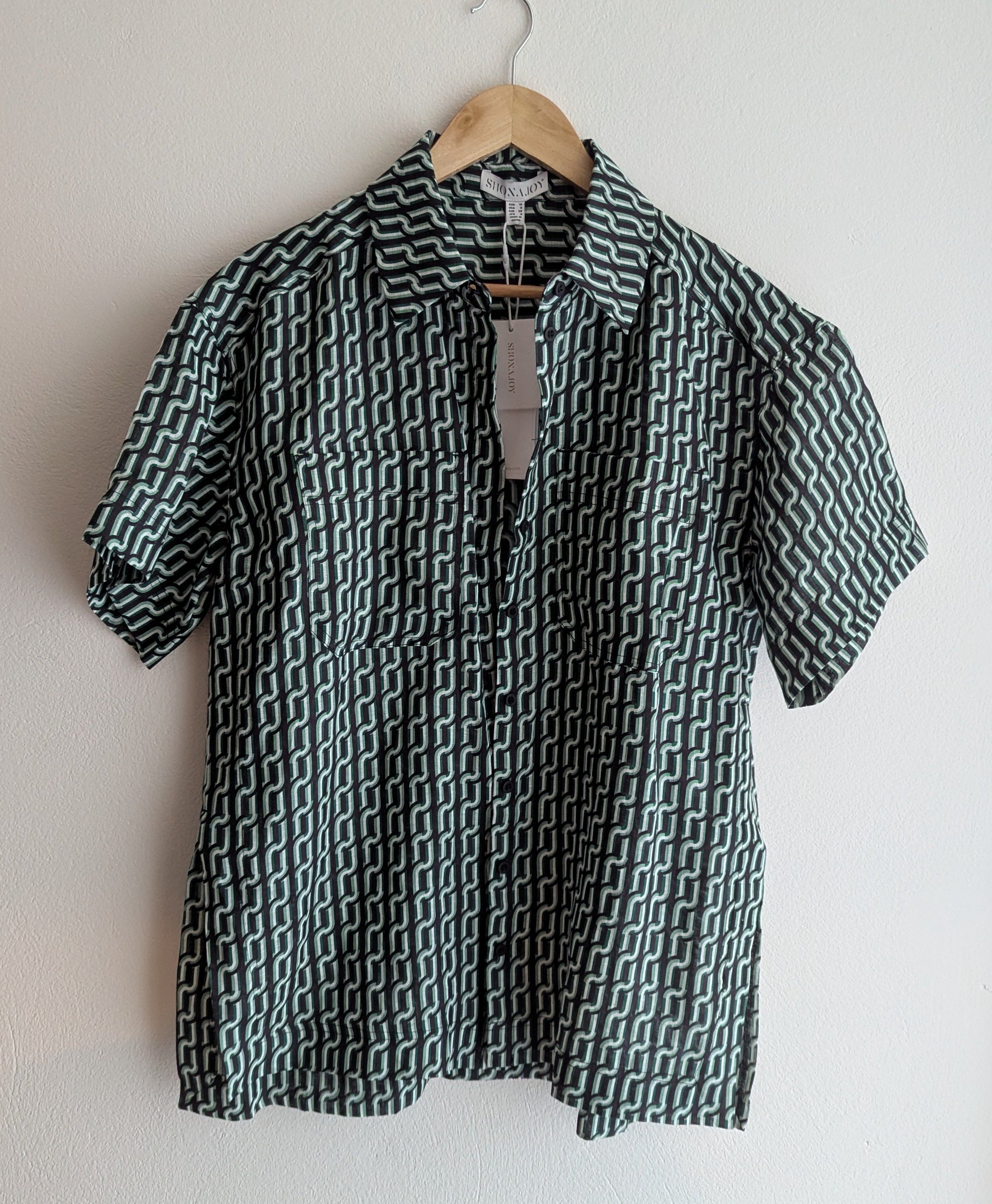 Shona Joy Linen Button Down Shirt