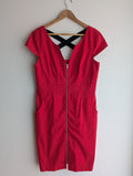 Events Cross Back Red Dress