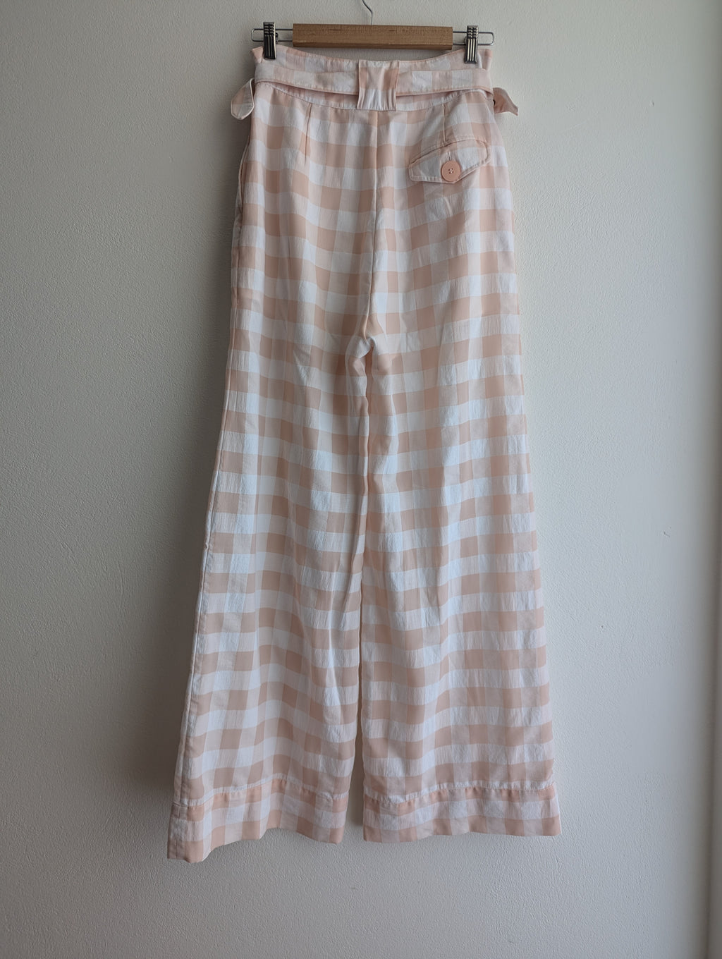 Alice McCall Gingham Cross-Over Belt Trousers