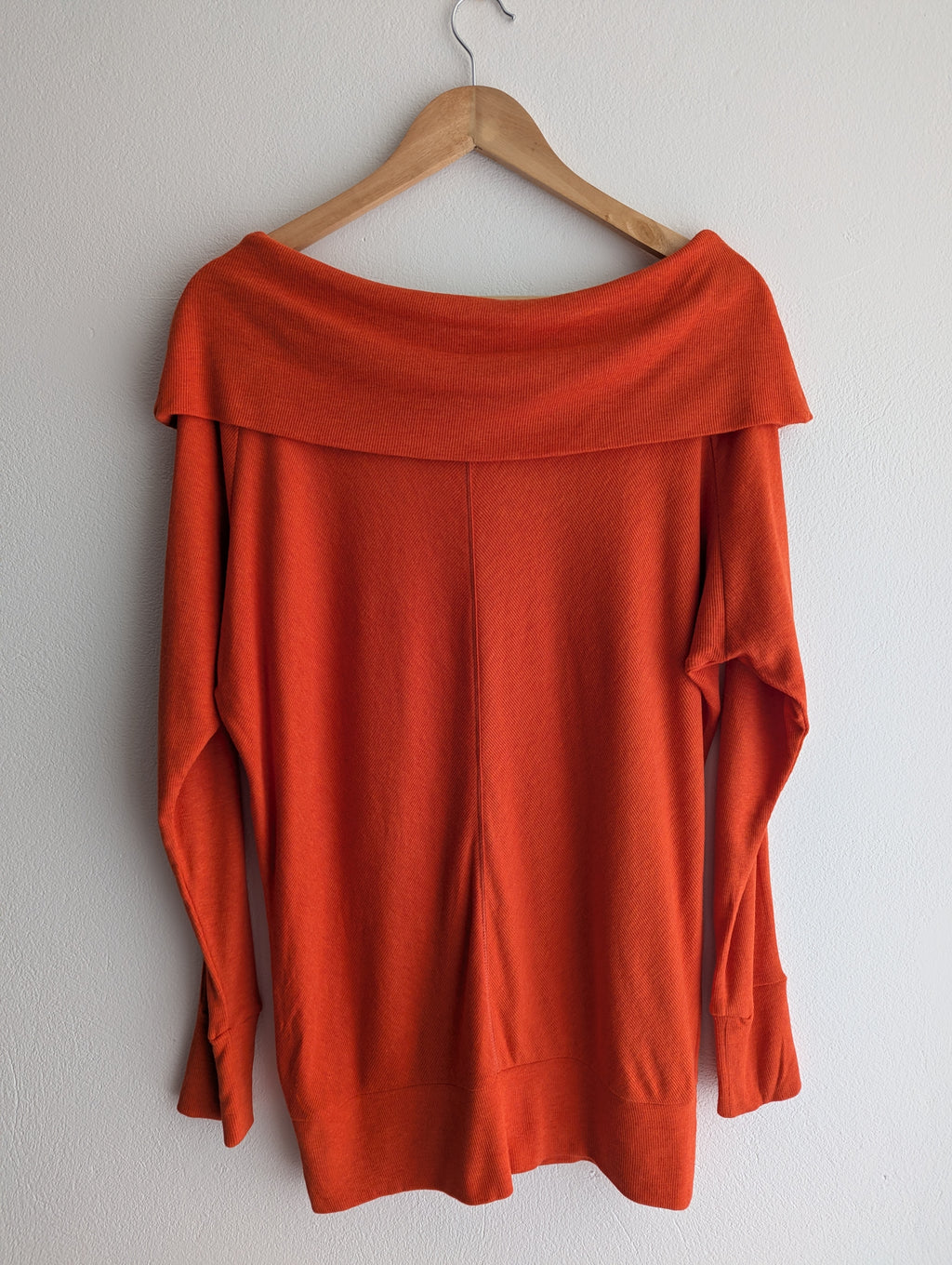 Bordeaux Bardot Long Sleeve Knit
