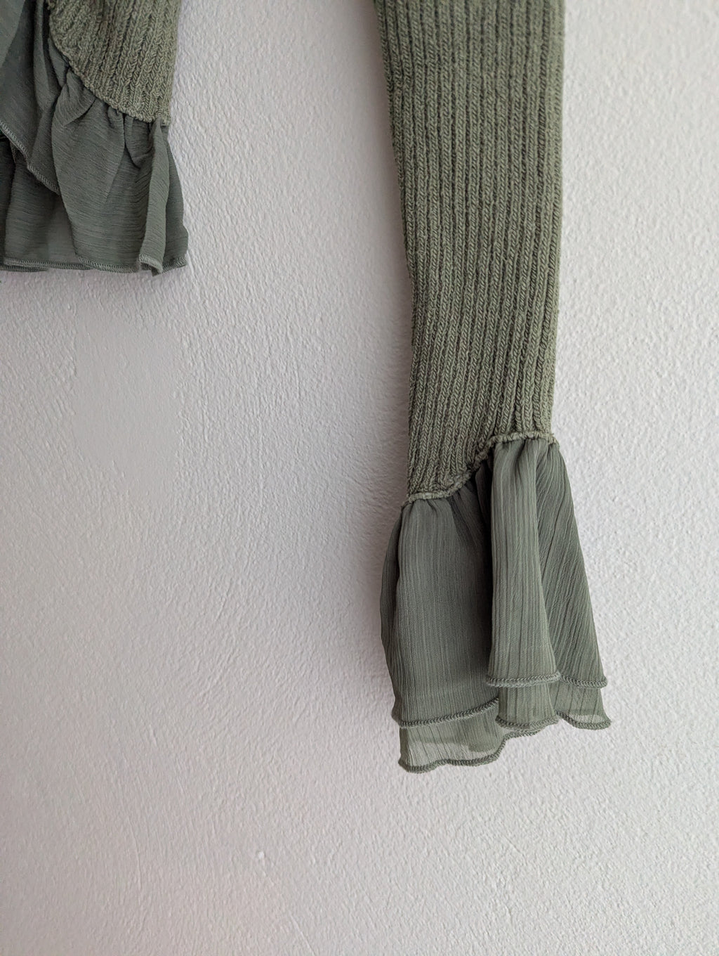 Zara Ribbed Knit Tie-Up Cardigan